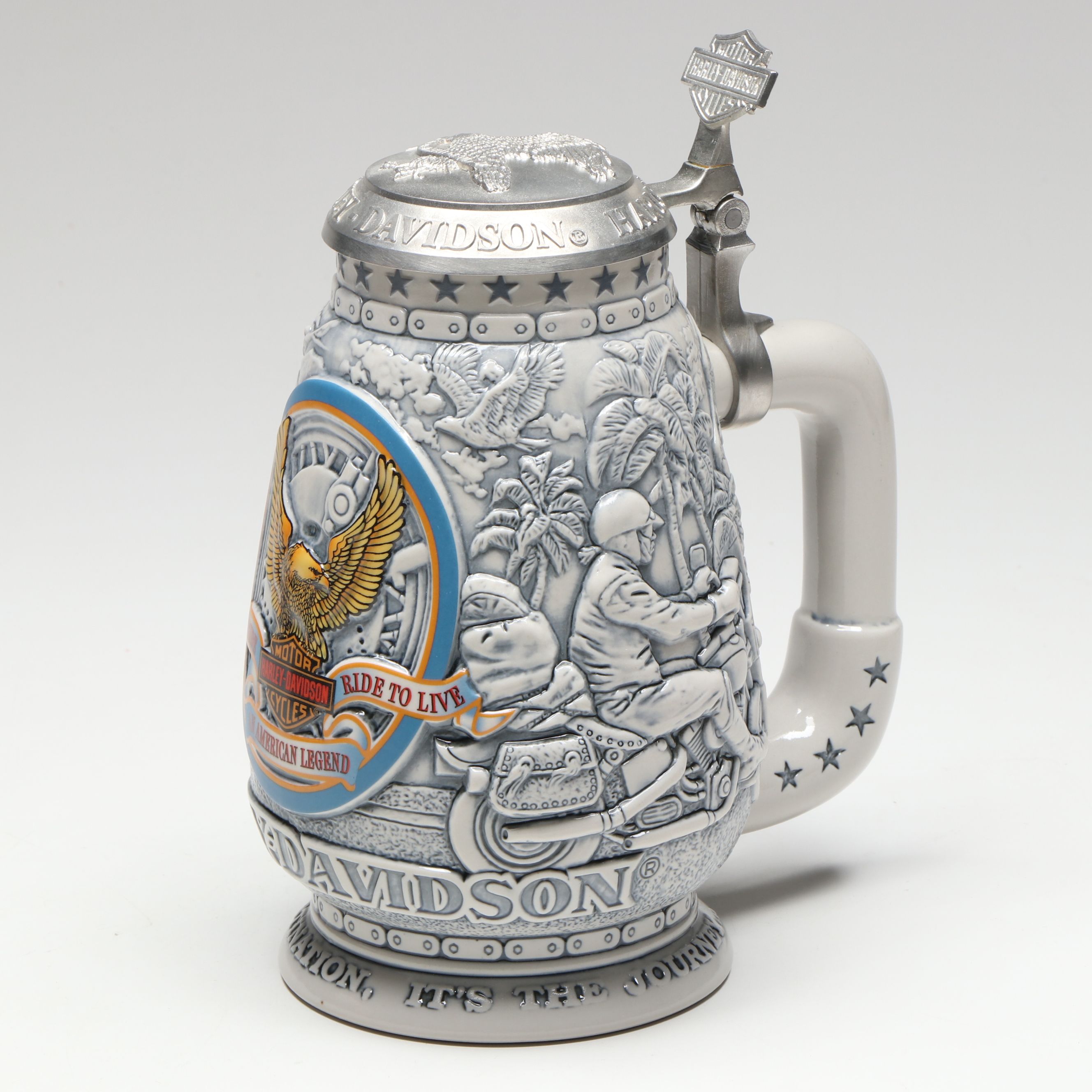 Harley-Davidson Ceramic Collectors Stein