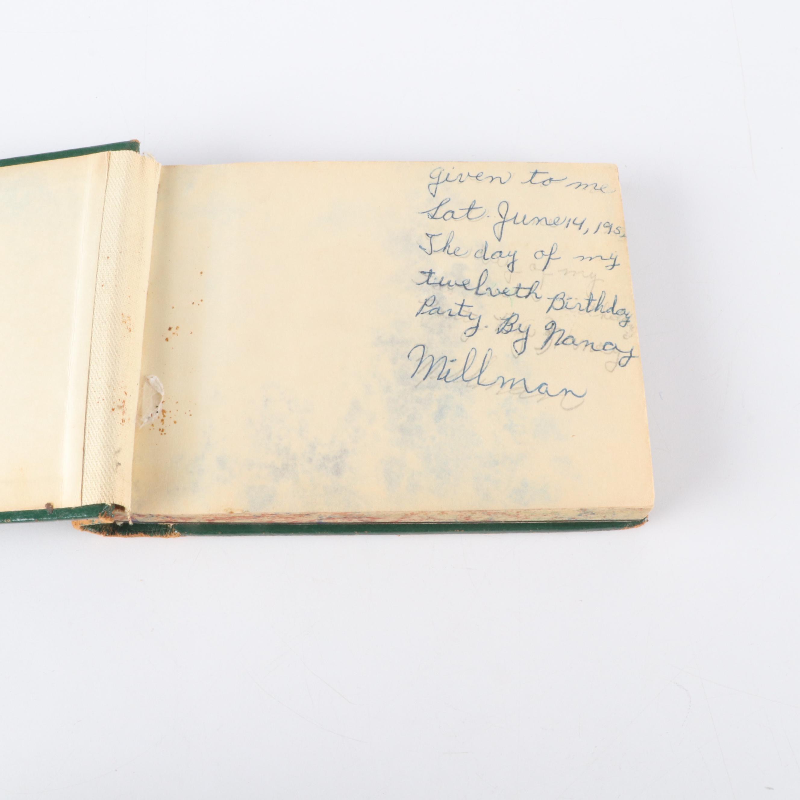 Middle School Autograph Book, Nora Ephron & Early Celebrity Signatures, 1950s