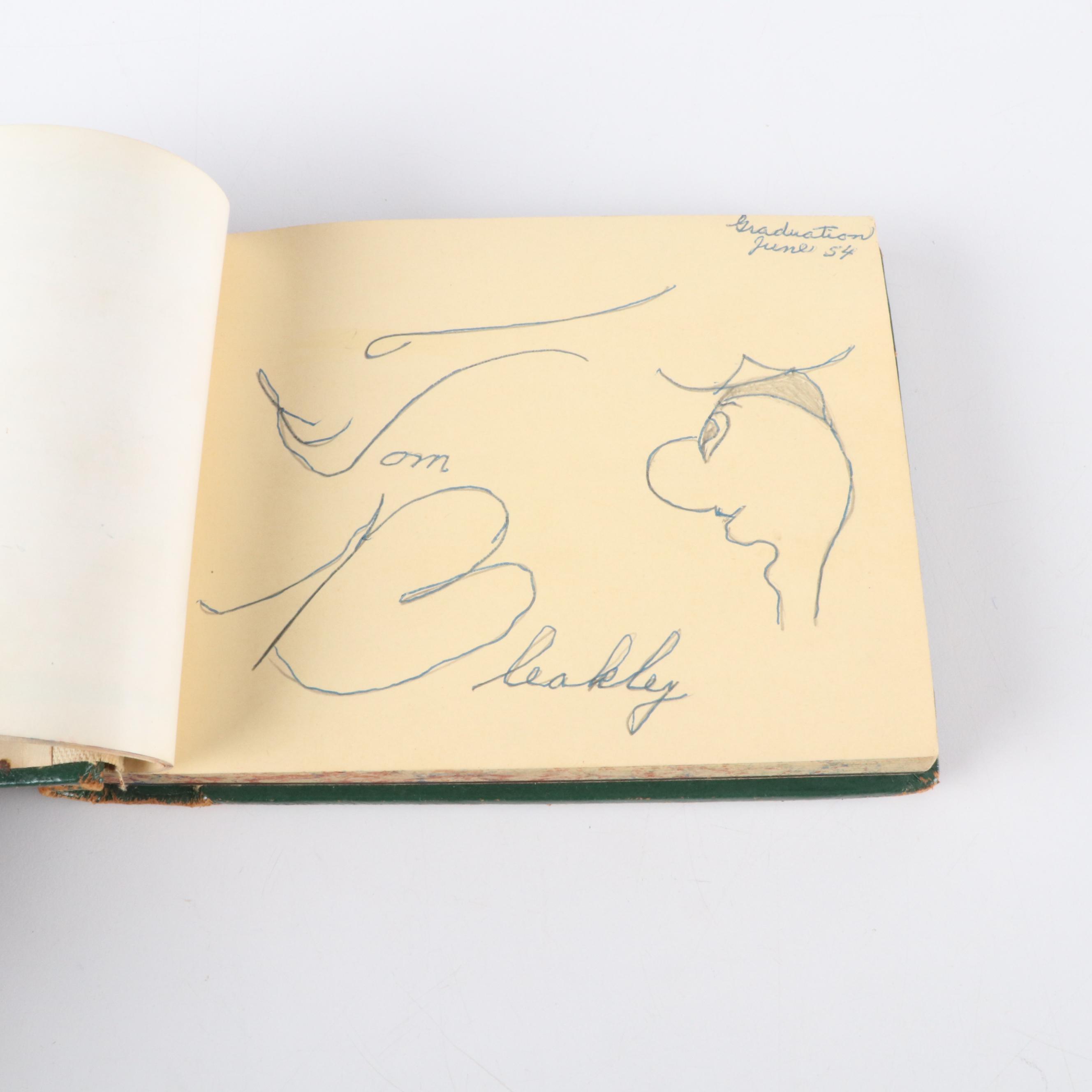 Middle School Autograph Book, Nora Ephron & Early Celebrity Signatures, 1950s