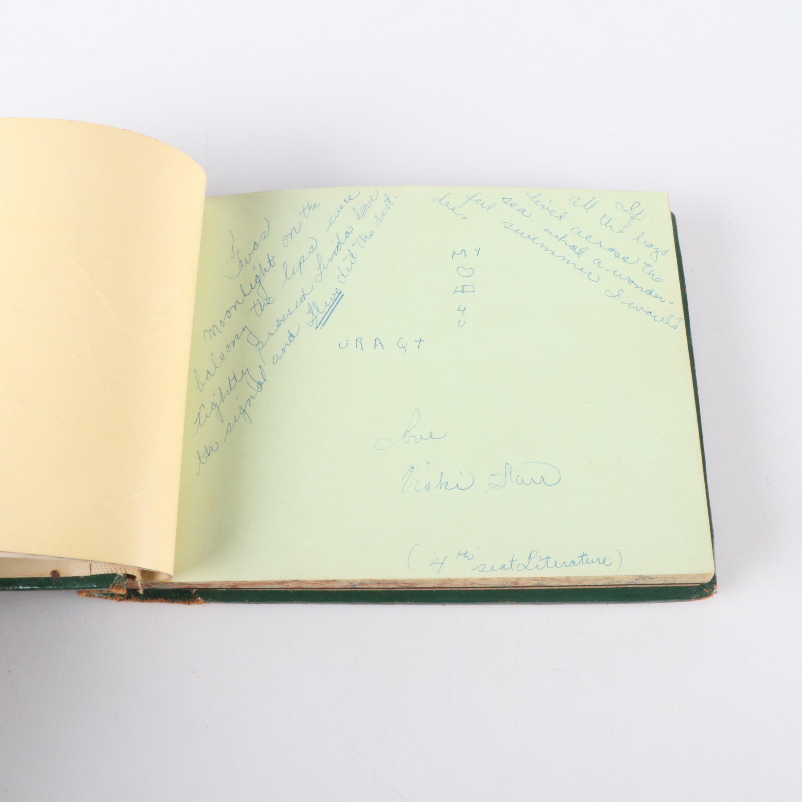 Middle School Autograph Book, Nora Ephron & Early Celebrity Signatures, 1950s