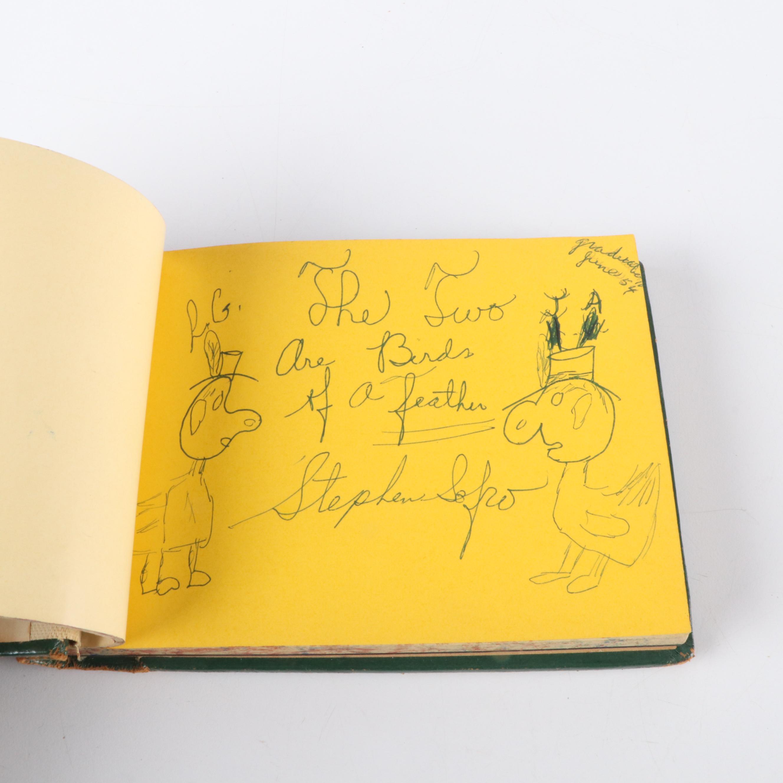Middle School Autograph Book, Nora Ephron & Early Celebrity Signatures, 1950s