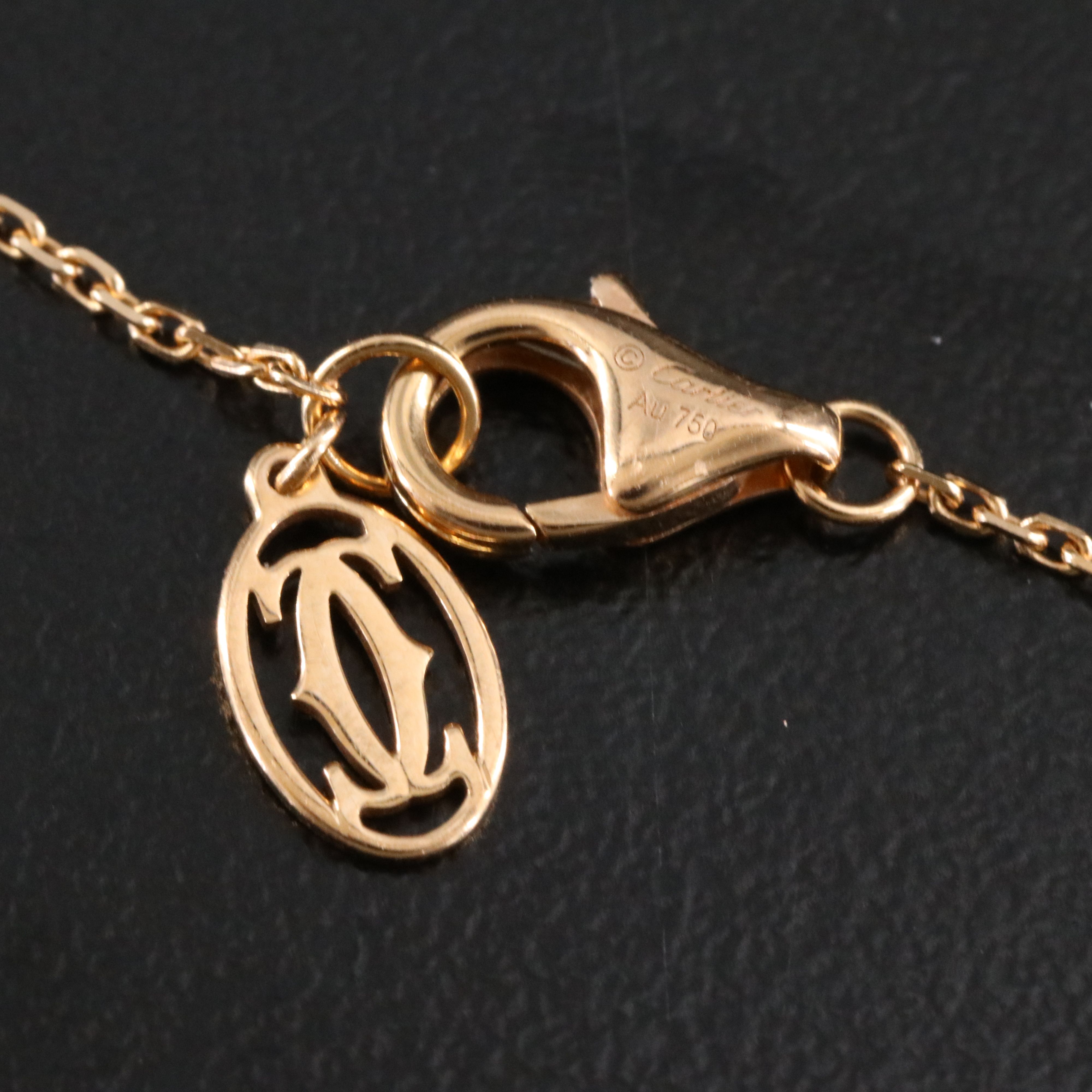 Cartier D'Amour 18K Rose Gold and Diamond Solitaire Bracelet with COA