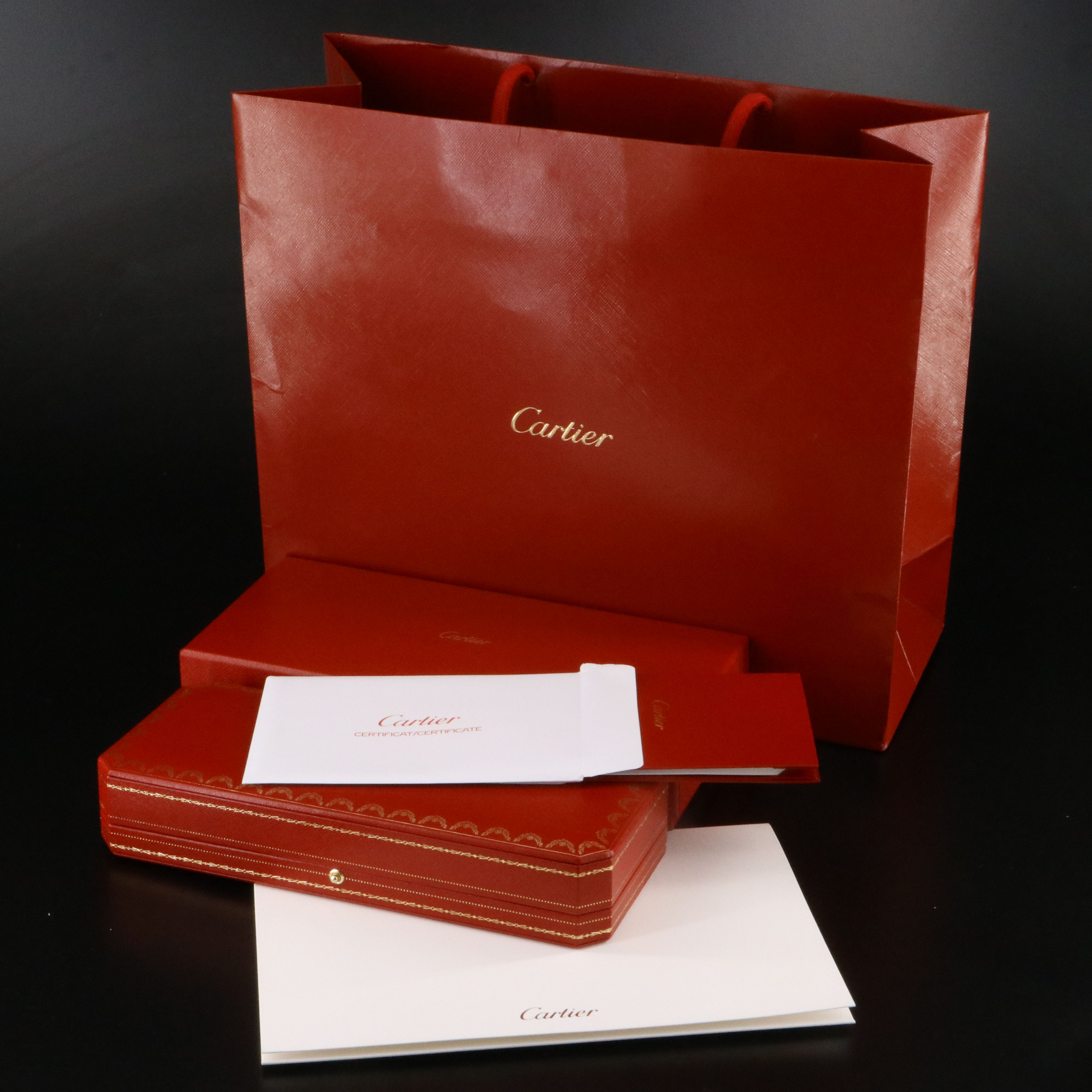 Cartier D'Amour 18K Rose Gold and Diamond Solitaire Bracelet with COA