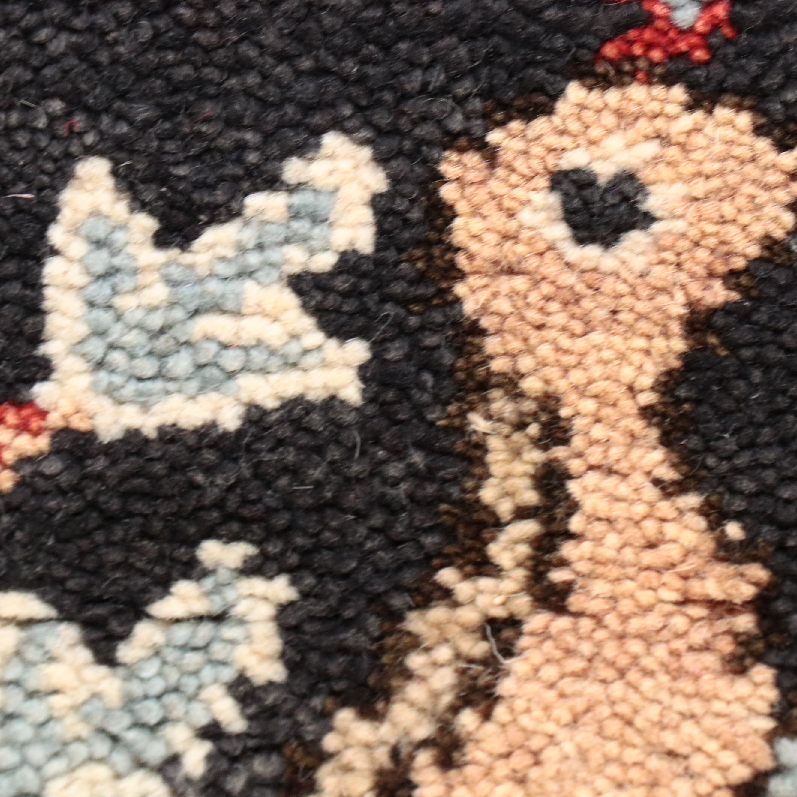 4' x 6'3 Hand-Knotted Indo-Persian Ziegler Pictorial Area Rug