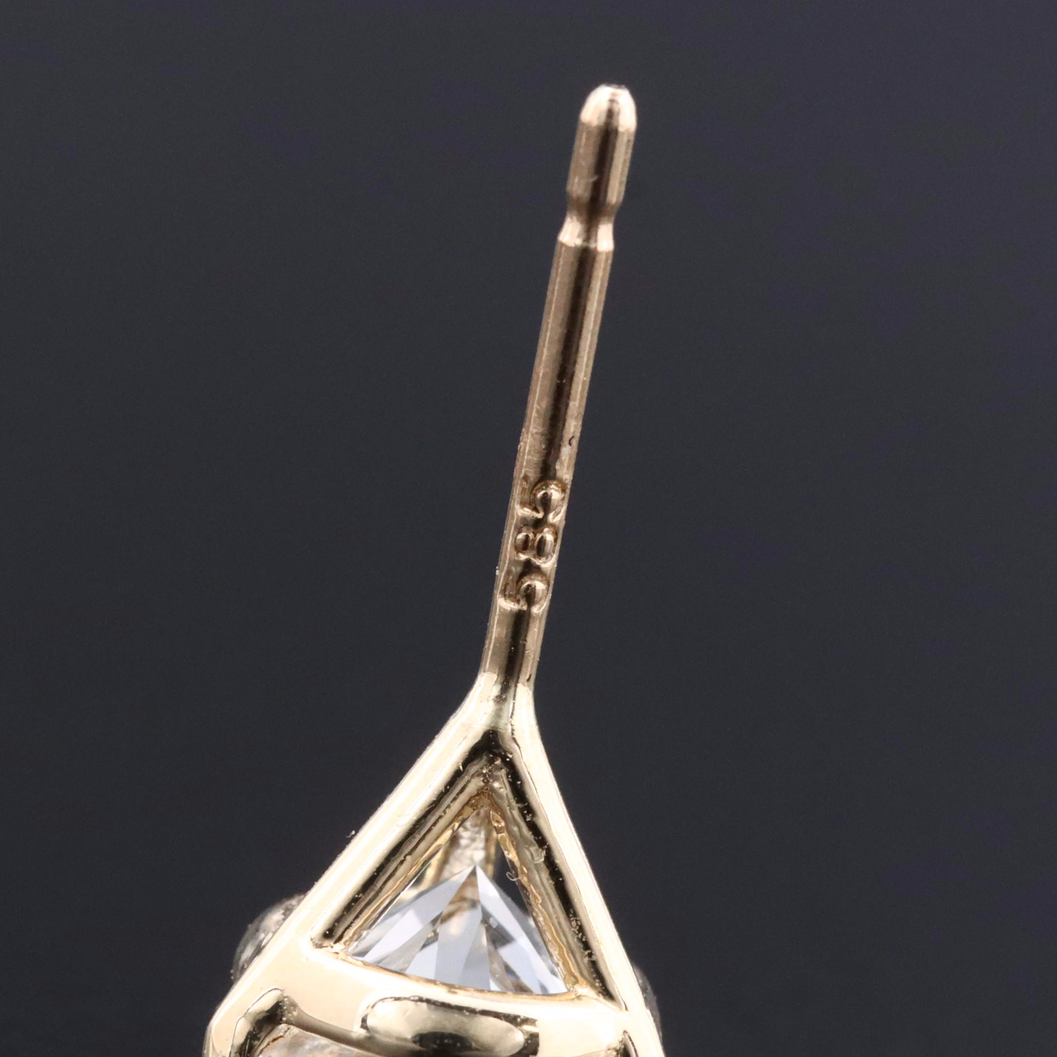 18K 2.00 CTW Lab Grown Diamond Martini Stud Earrings