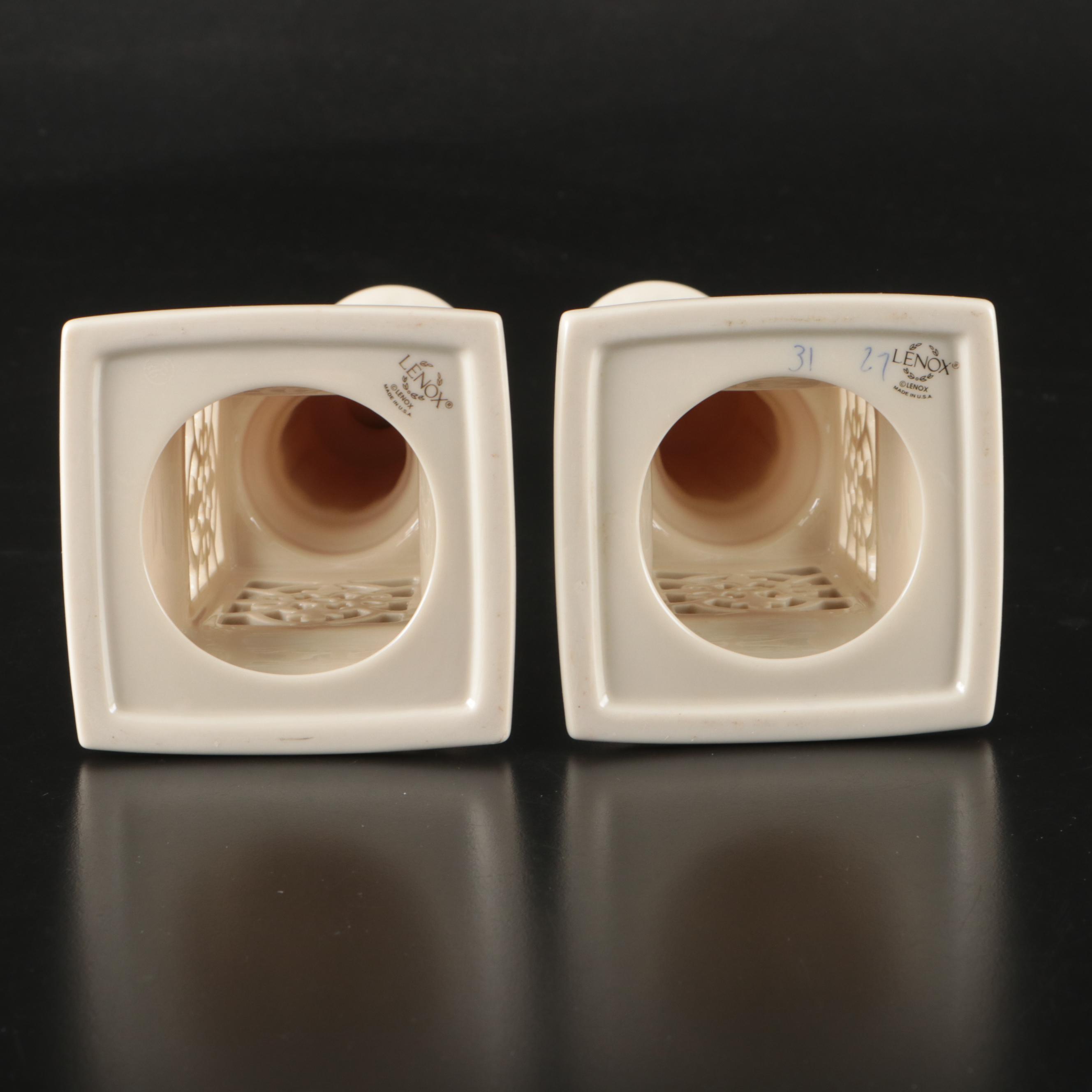 Lenox &quot;Illuminations&quot; Versailles Candlesticks with Shakers and Holiday Plate