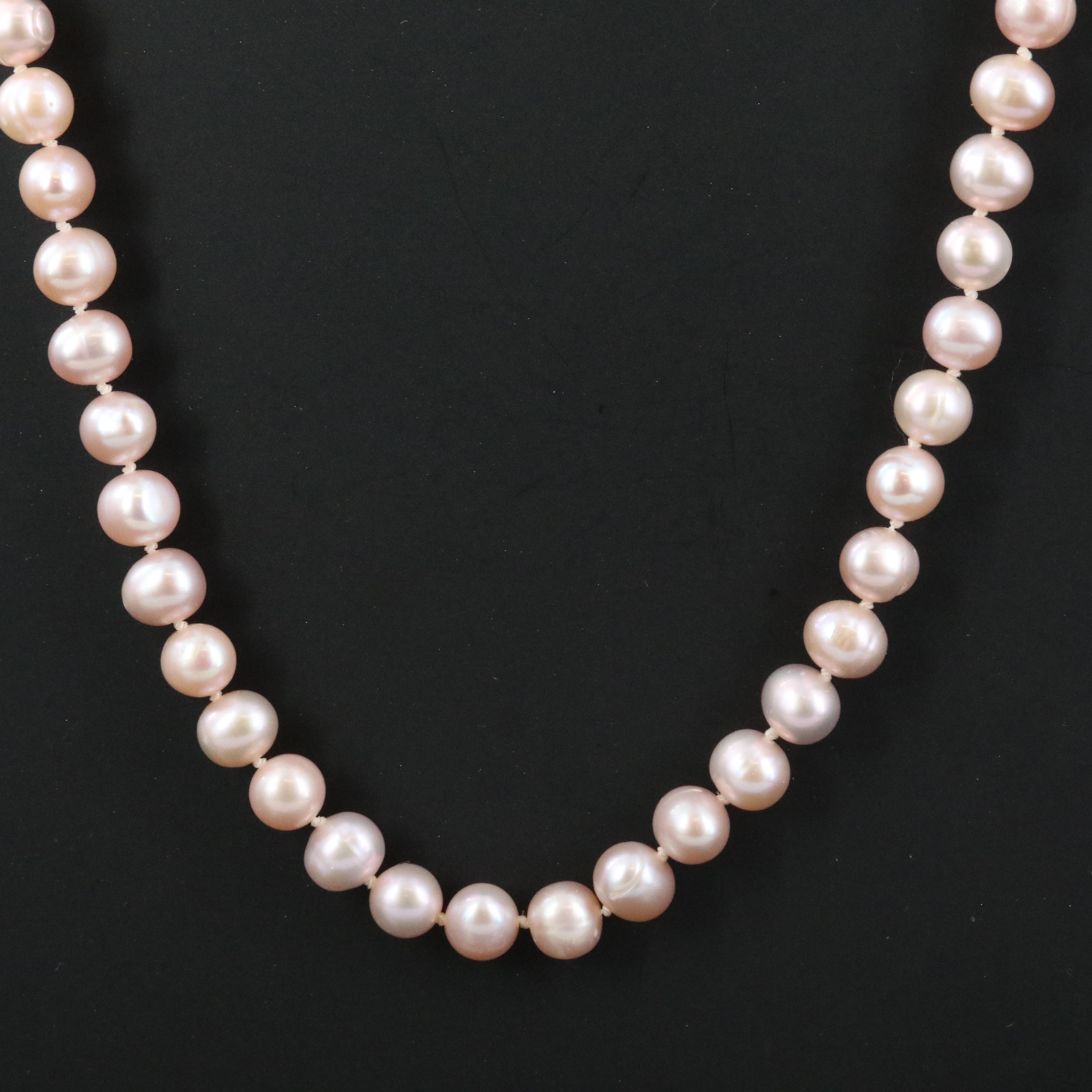 Pearl Necklace with 14K Clasp