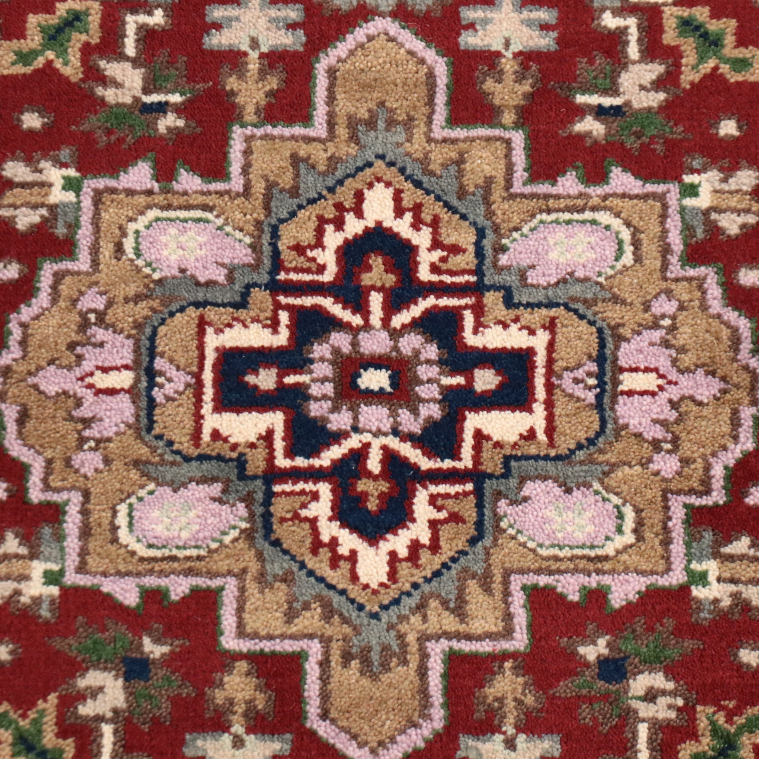 3' x 5'3 Hand-Knotted Indo-Persian Heriz Area Rug