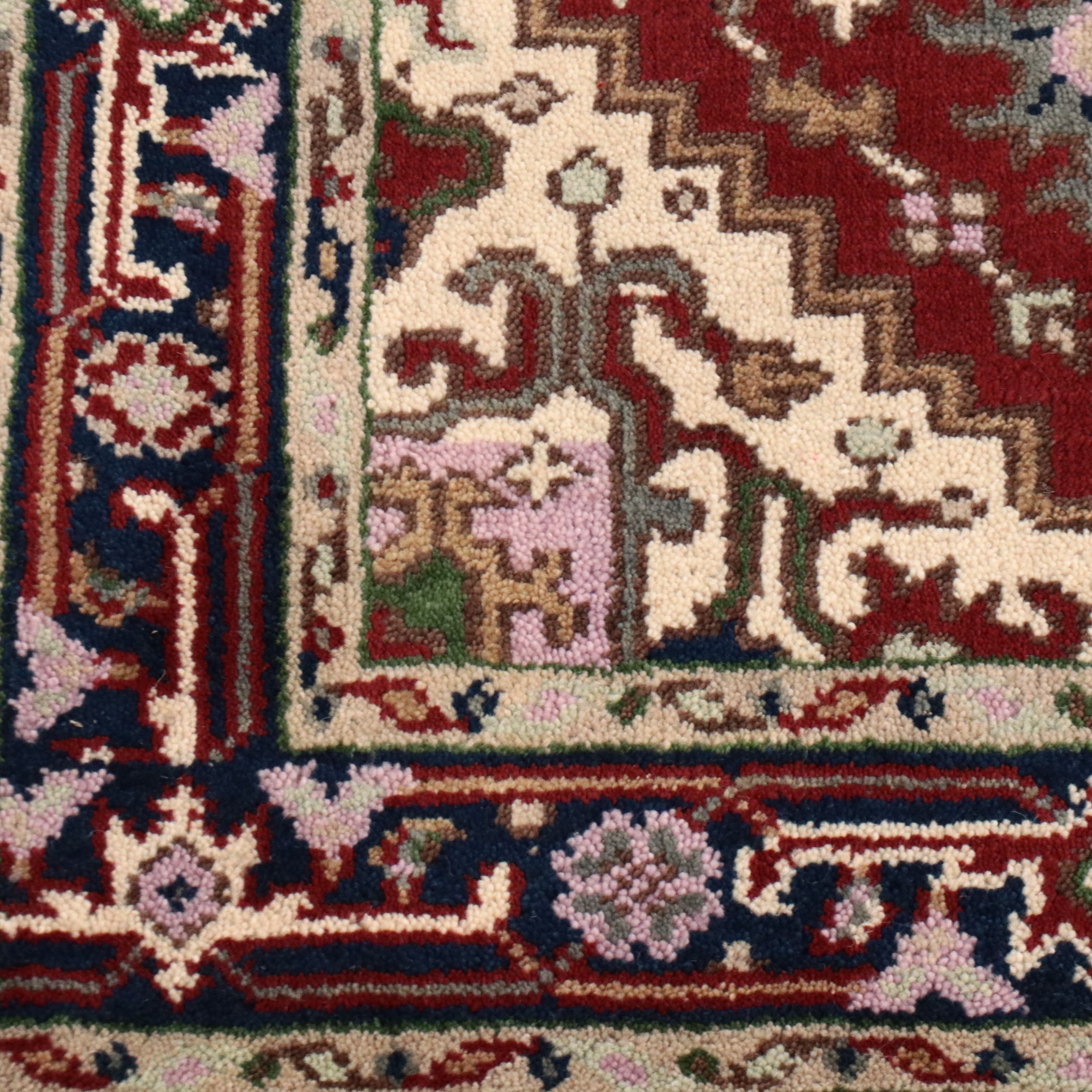 3' x 5'3 Hand-Knotted Indo-Persian Heriz Area Rug