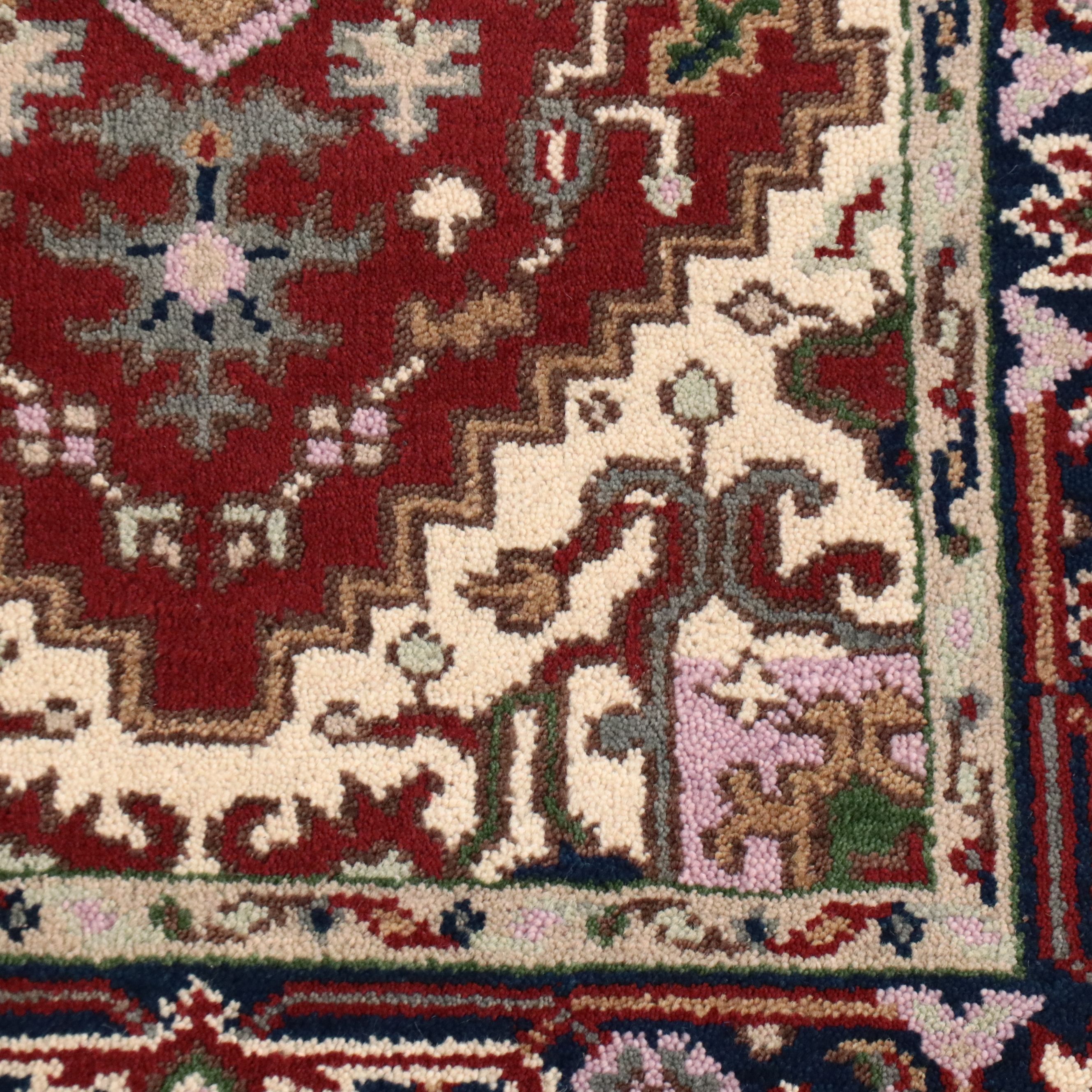 3' x 5'3 Hand-Knotted Indo-Persian Heriz Area Rug