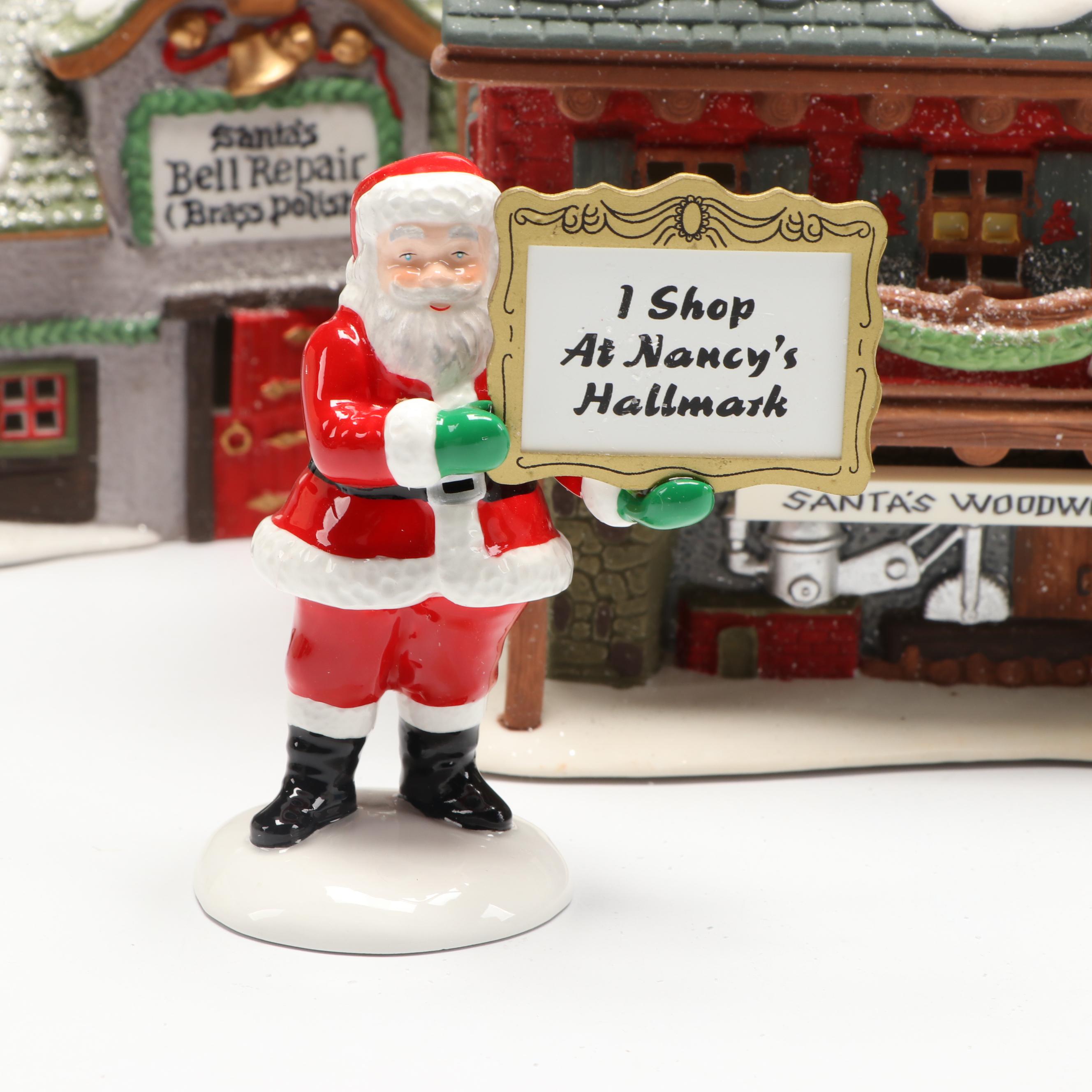 Department 56 "Santa's Rooming House" with More North Pole Series Sets