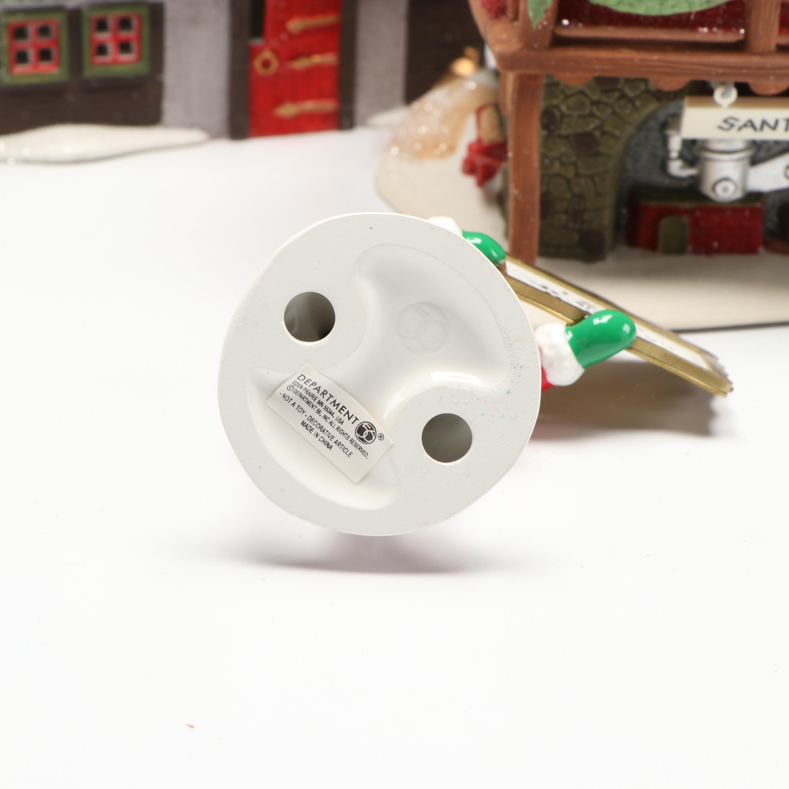 Department 56 "Santa's Rooming House" with More North Pole Series Sets