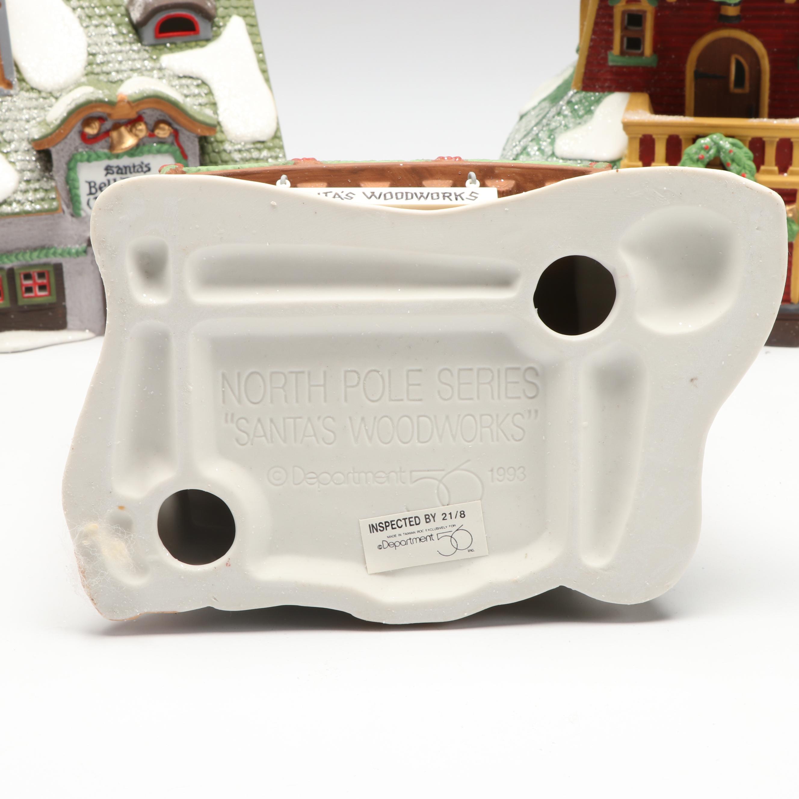 Department 56 "Santa's Rooming House" with More North Pole Series Sets