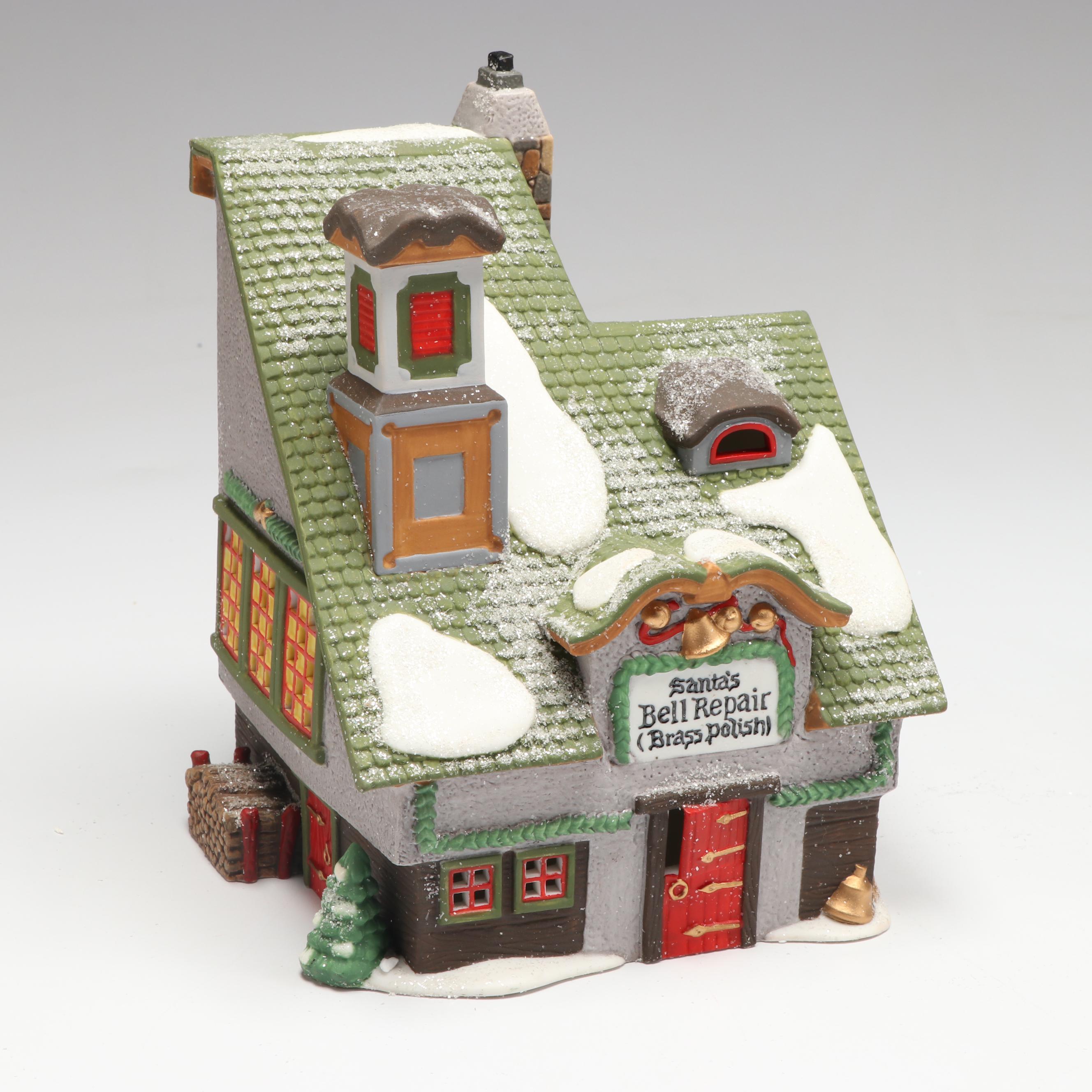 Department 56 "Santa's Rooming House" with More North Pole Series Sets