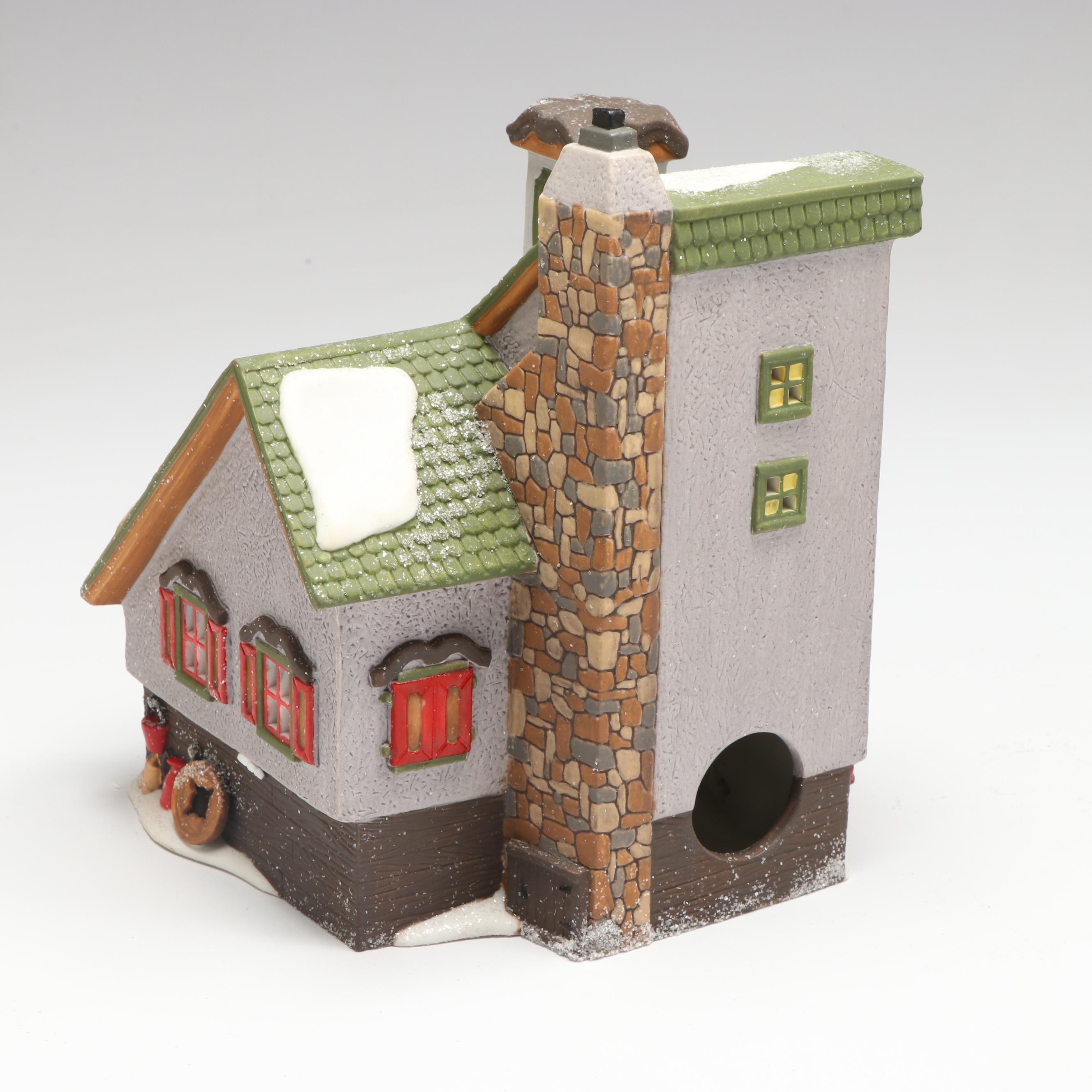 Department 56 "Santa's Rooming House" with More North Pole Series Sets