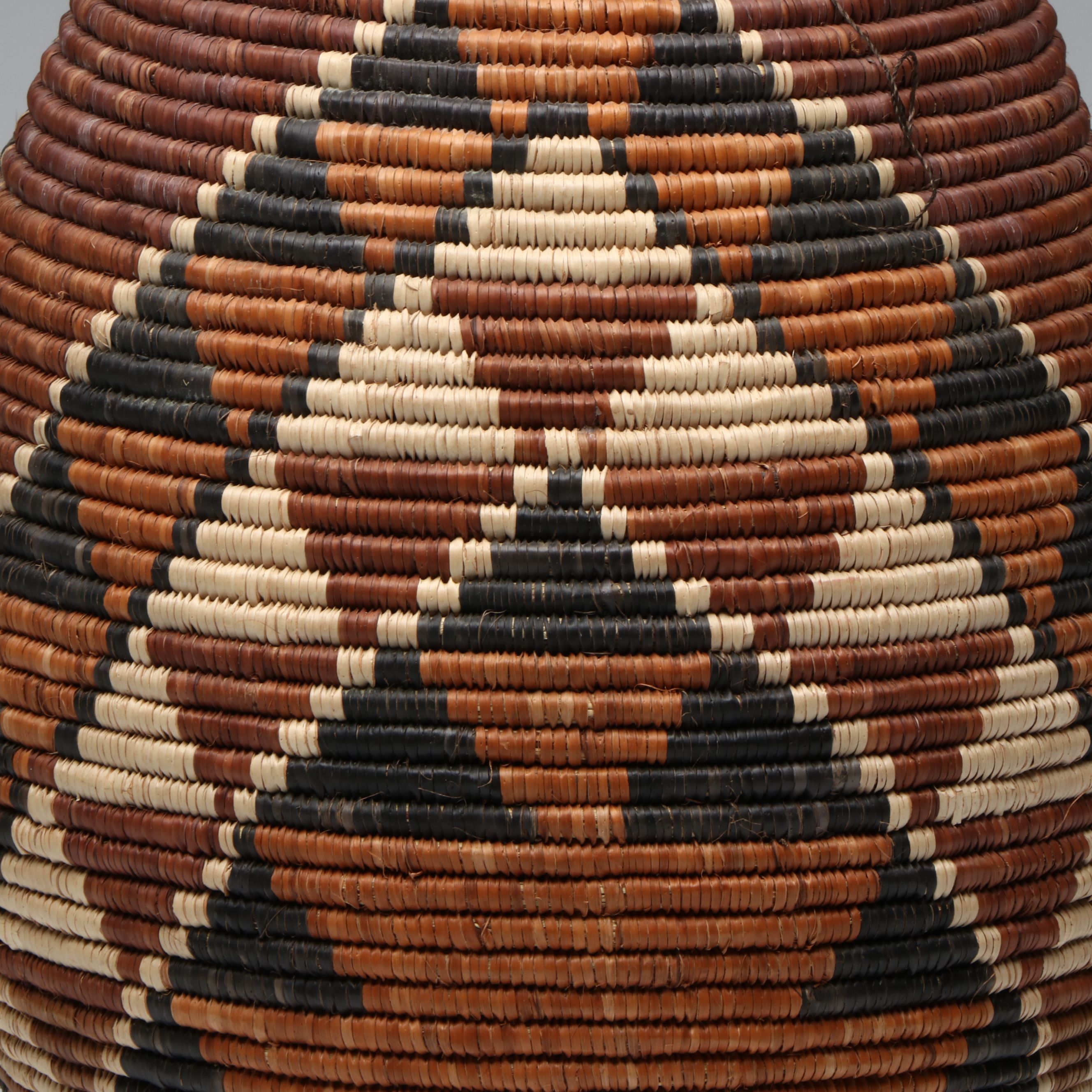 Thobile Hlabisa South African Zulu Ilala Palm Lidded Basket