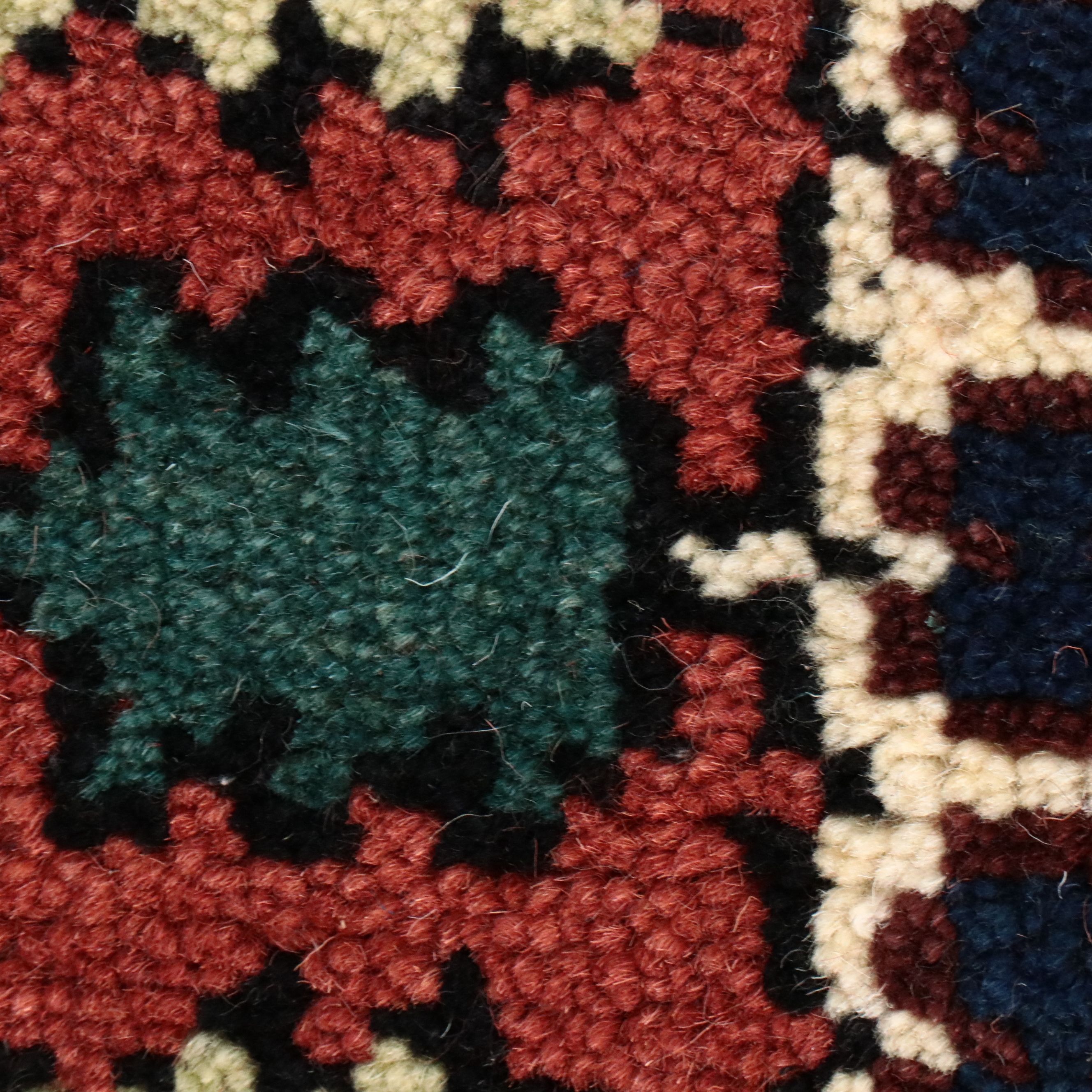 7'10 x 10' Hand-Knotted Indo-Persian Heriz Area Rug