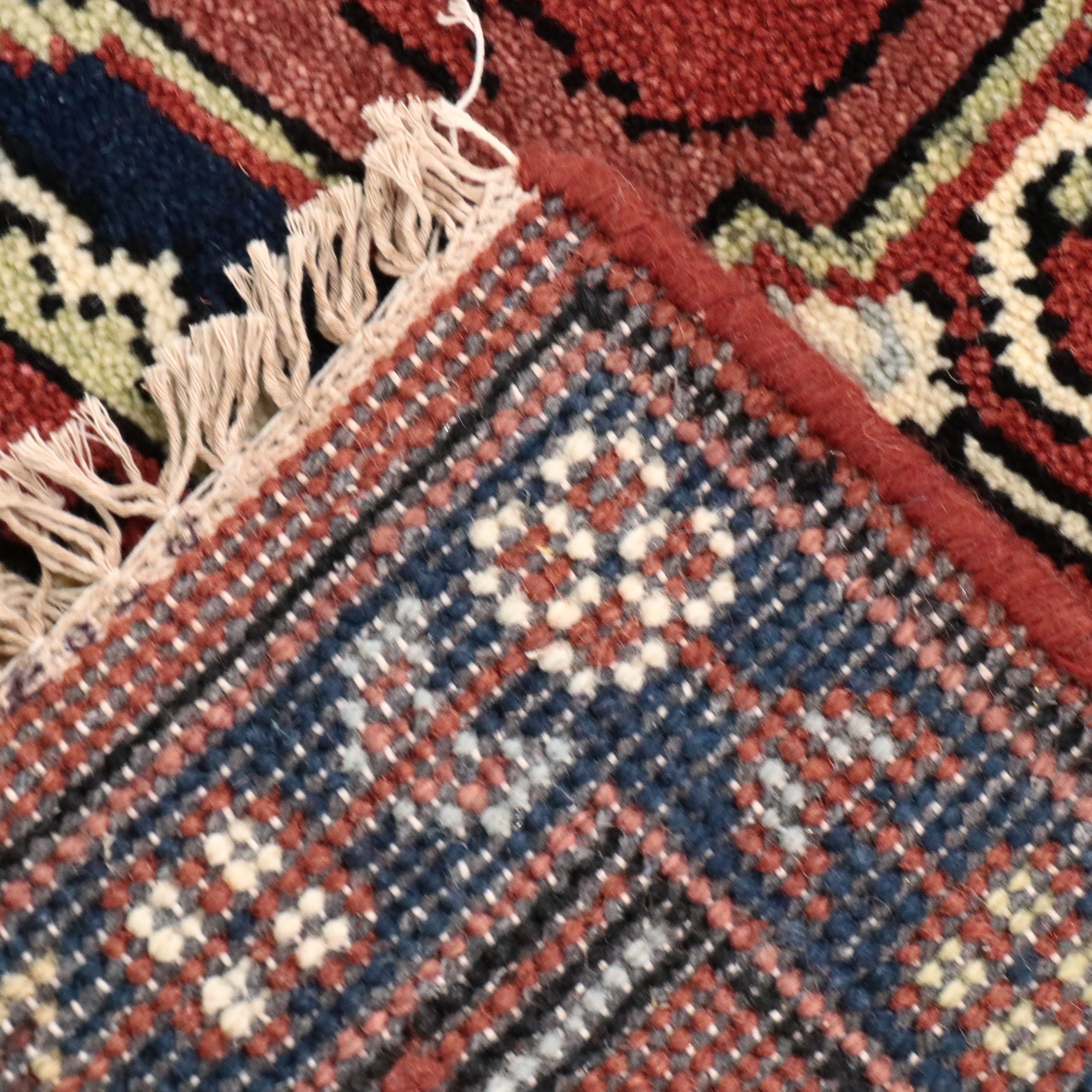 7'10 x 10' Hand-Knotted Indo-Persian Heriz Area Rug