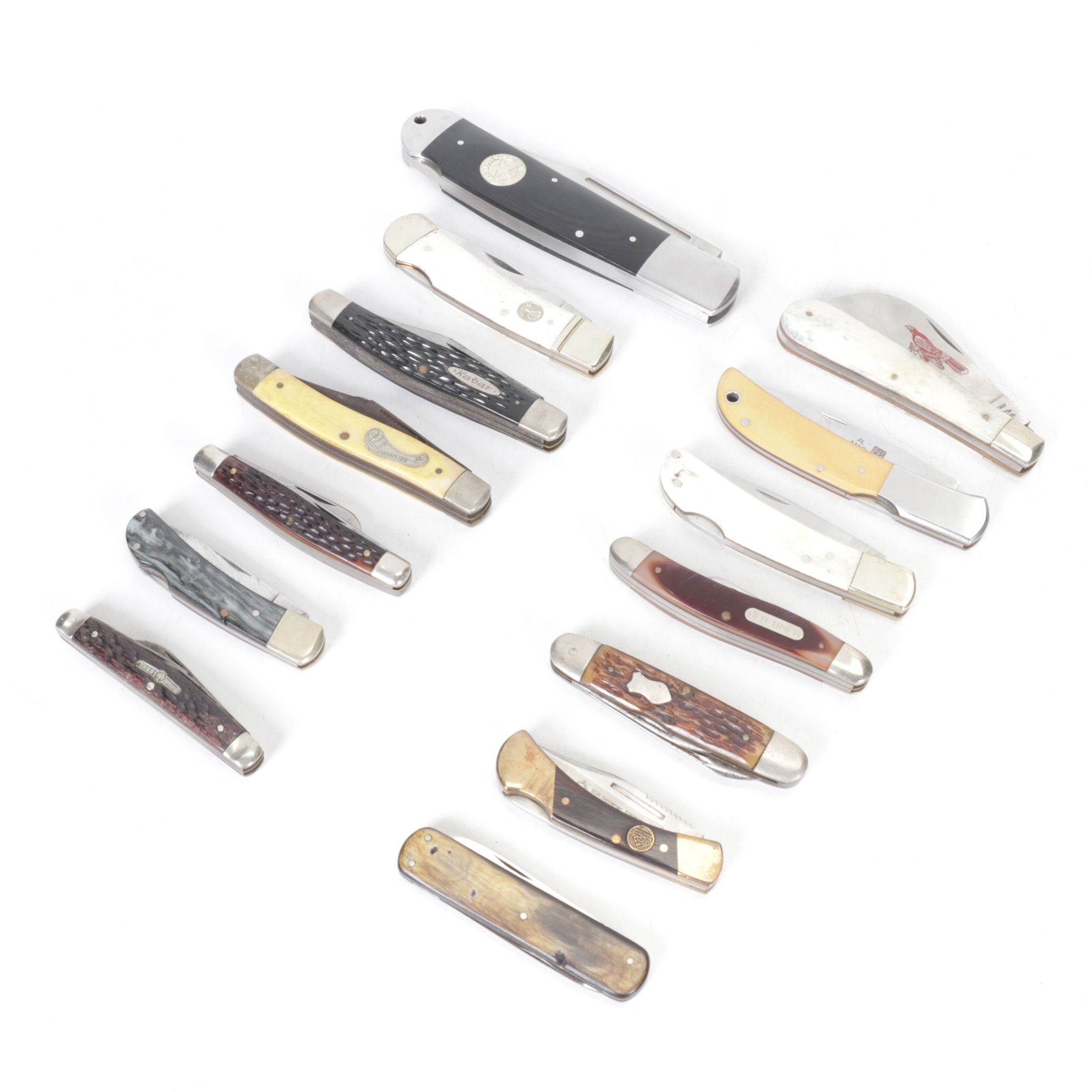 Folding Pocket Knife Collection, Mid to Late 20th Century