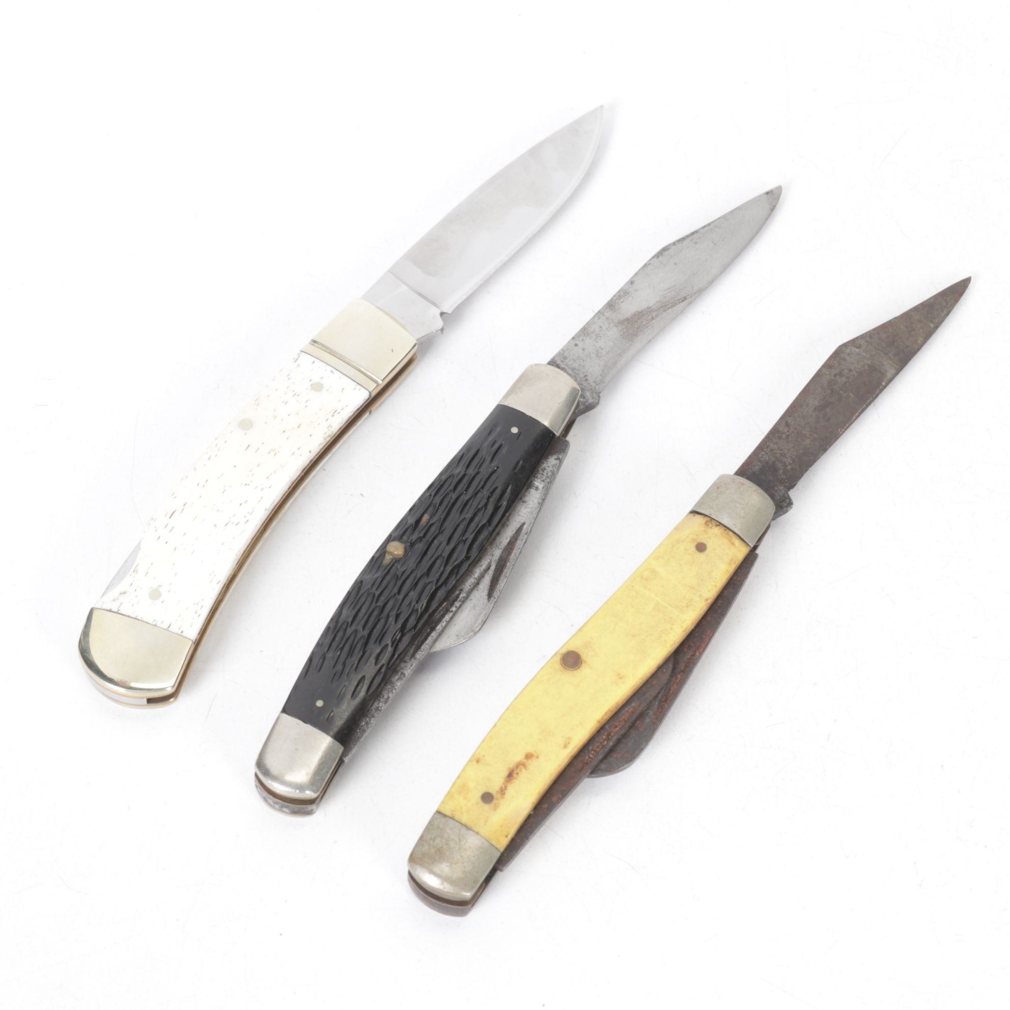 Folding Pocket Knife Collection, Mid to Late 20th Century