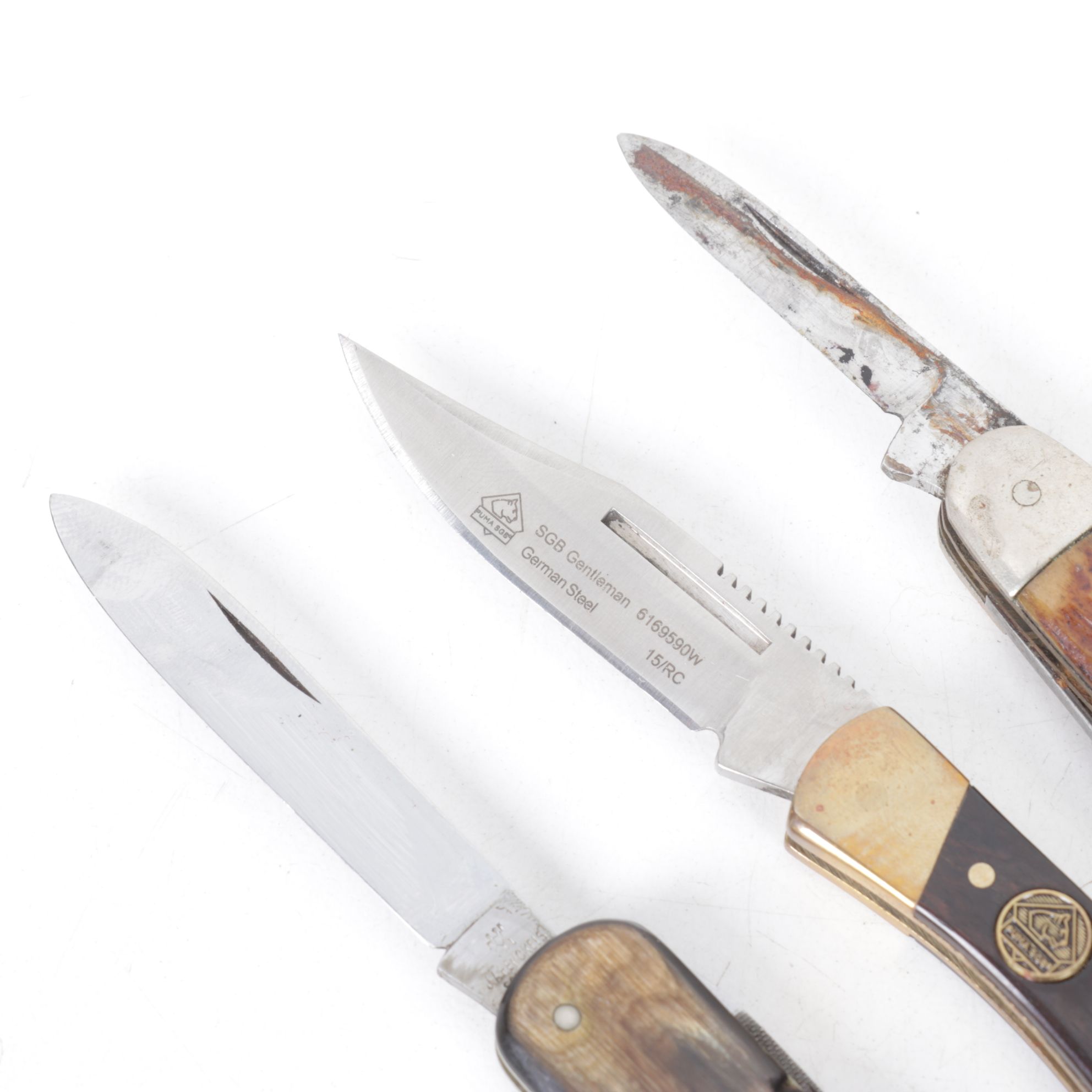 Folding Pocket Knife Collection, Mid to Late 20th Century
