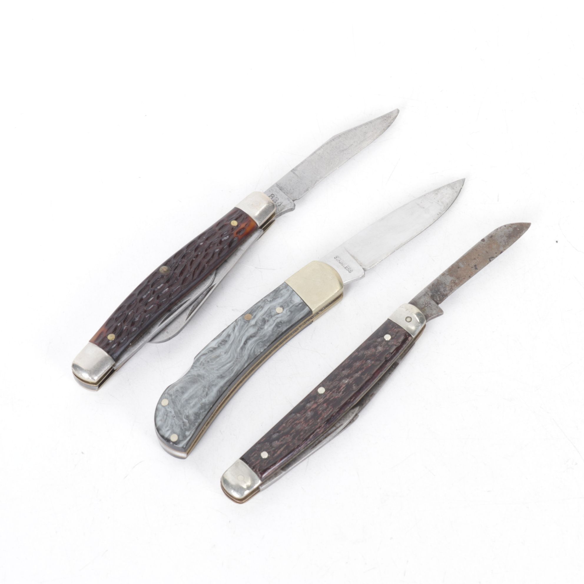 Folding Pocket Knife Collection, Mid to Late 20th Century