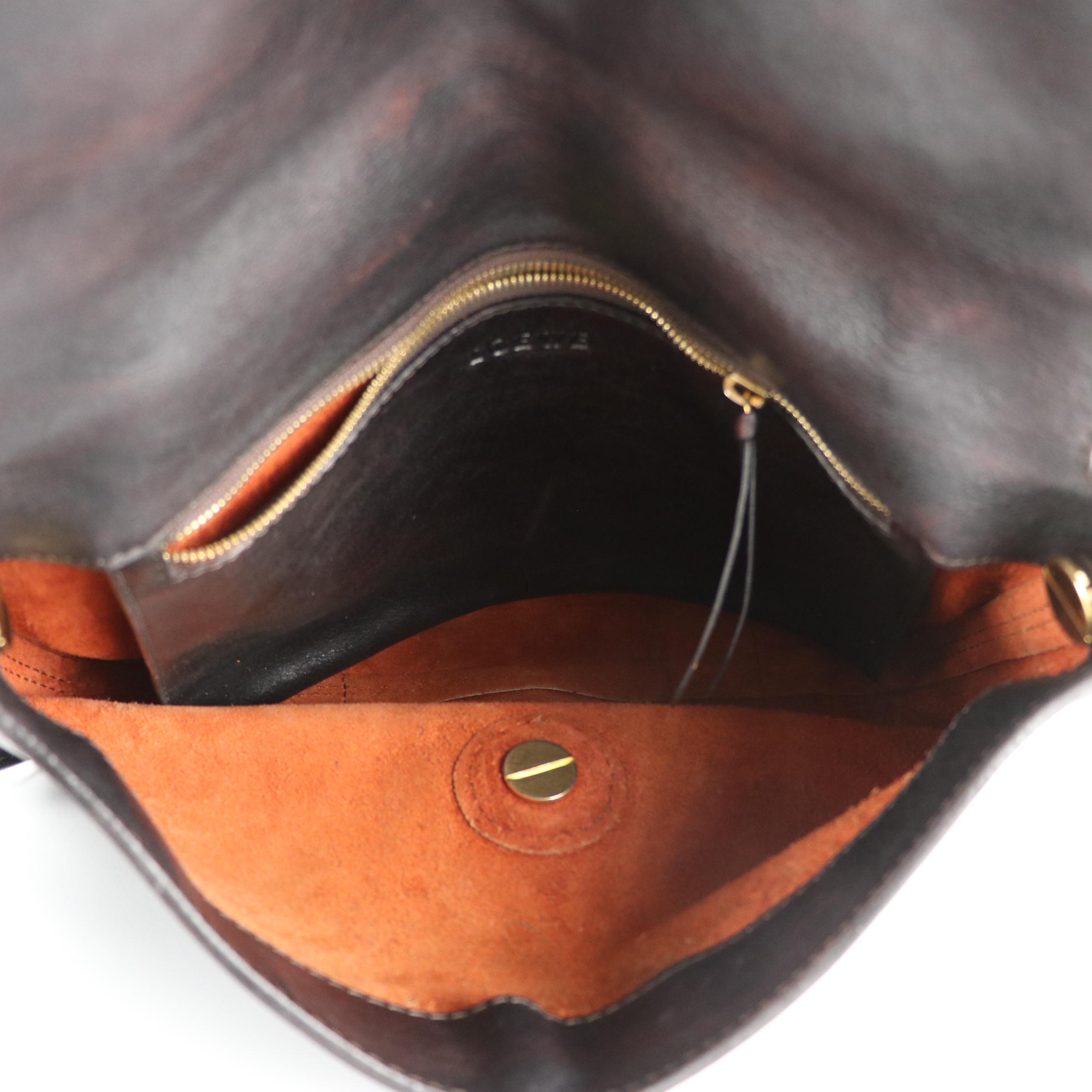 Loewe Leather Front-Flap Messenger Shoulder Bag