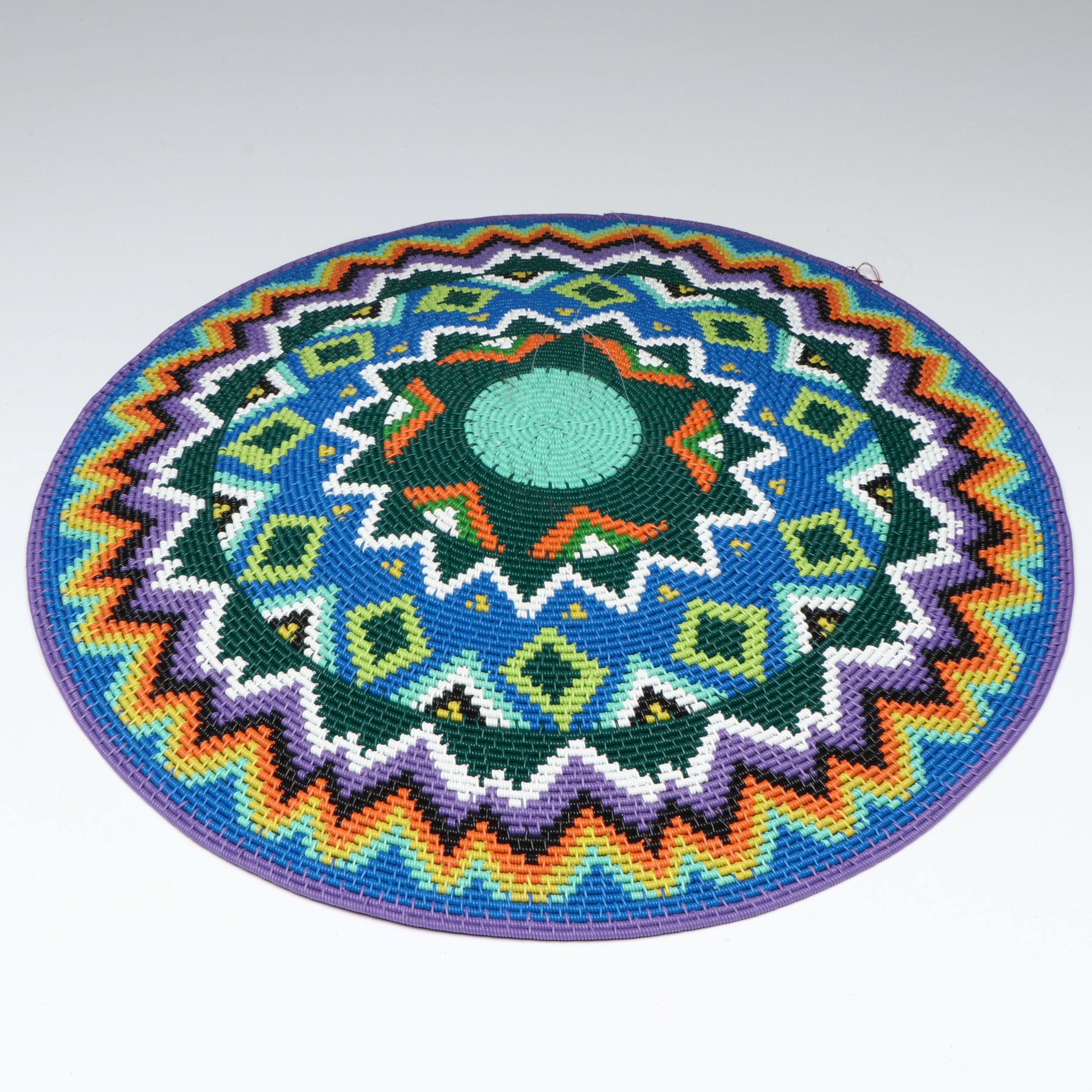 Eunice Mawnolla South African Polychrome Telephone and Baling Wire Basket