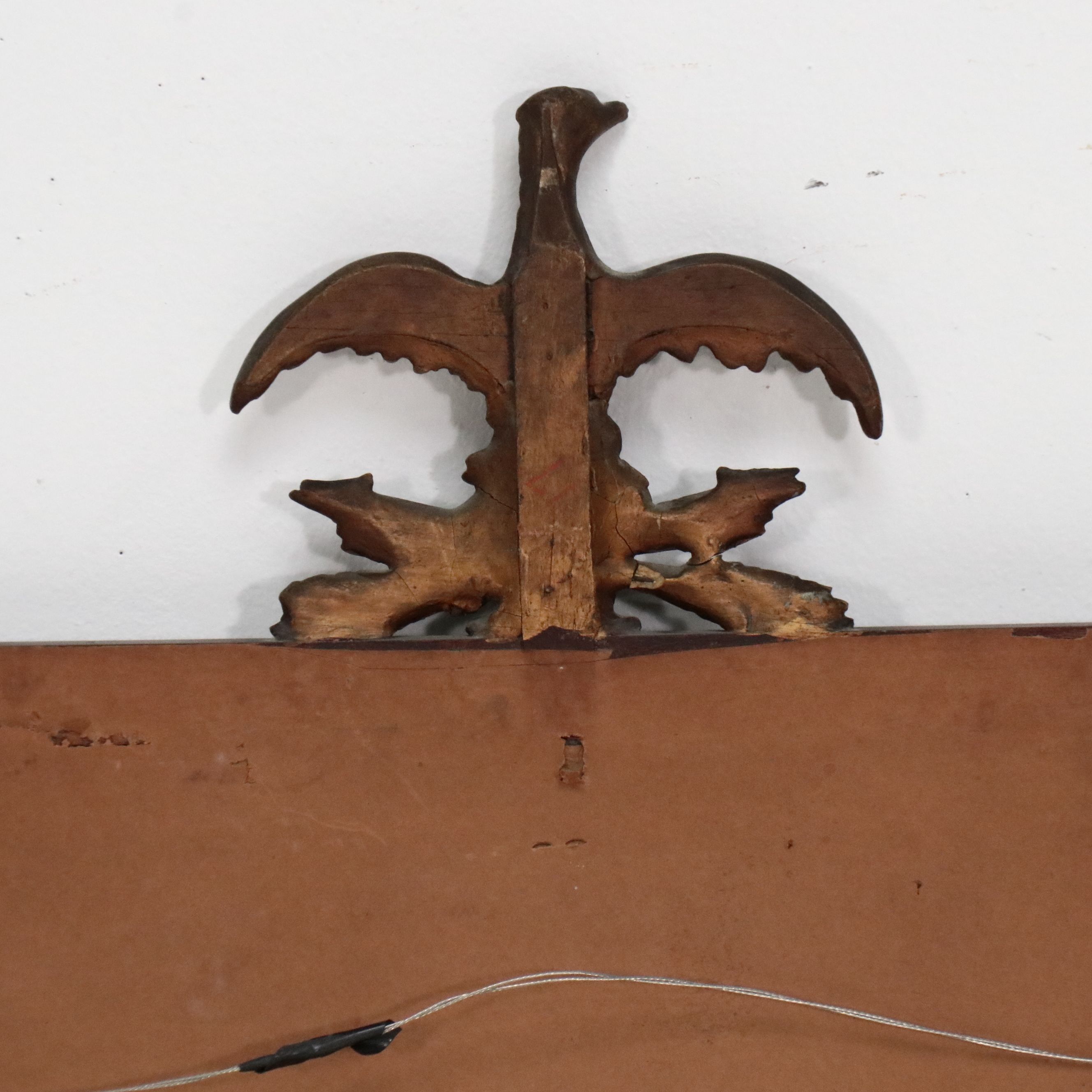Federal Style Wall Mirror with Eagle Finial, 20th Century