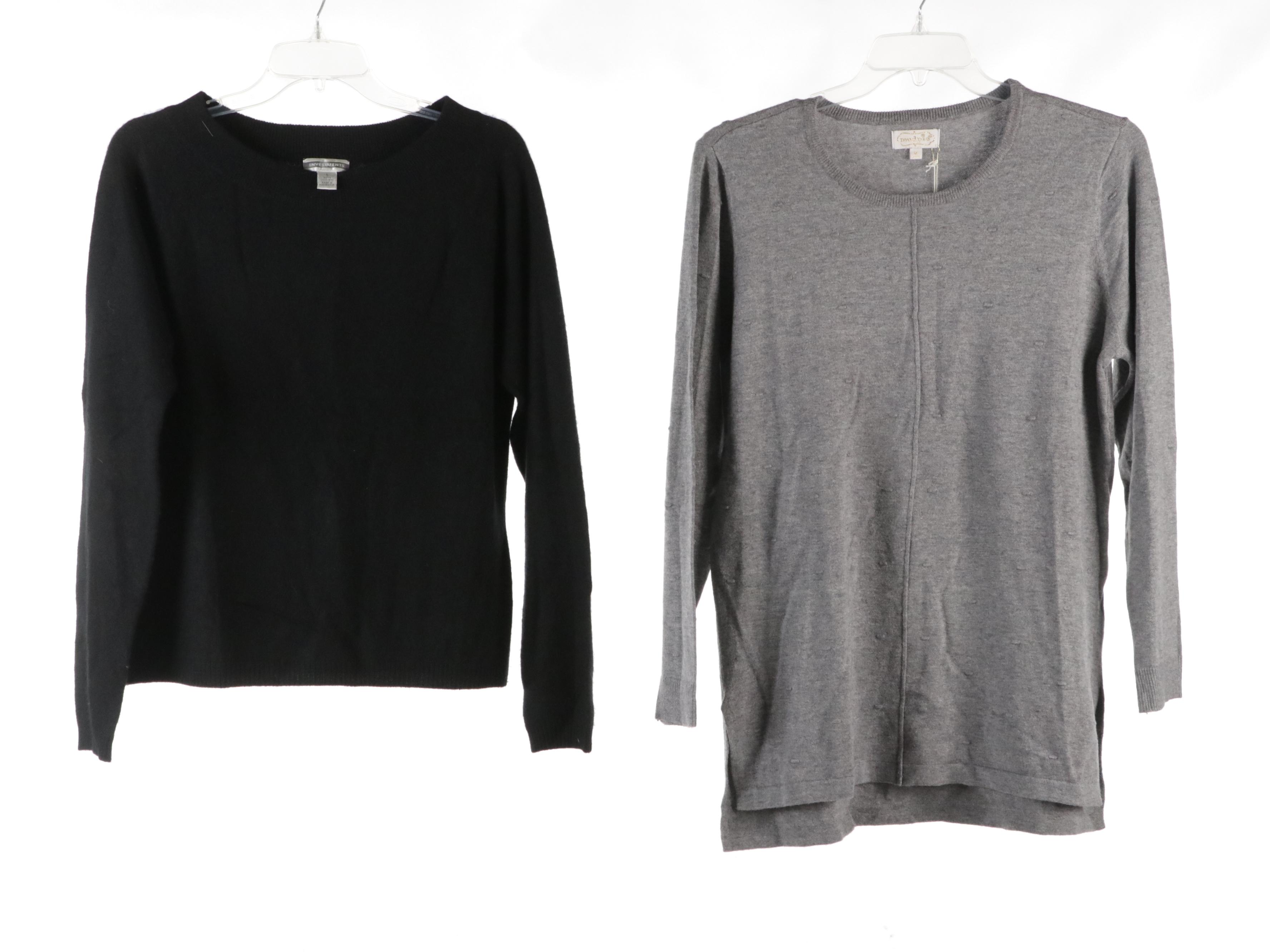 Privé Knit Cashmere Sweaters, Jones New York V-Neck Sweater, and More Sweaters
