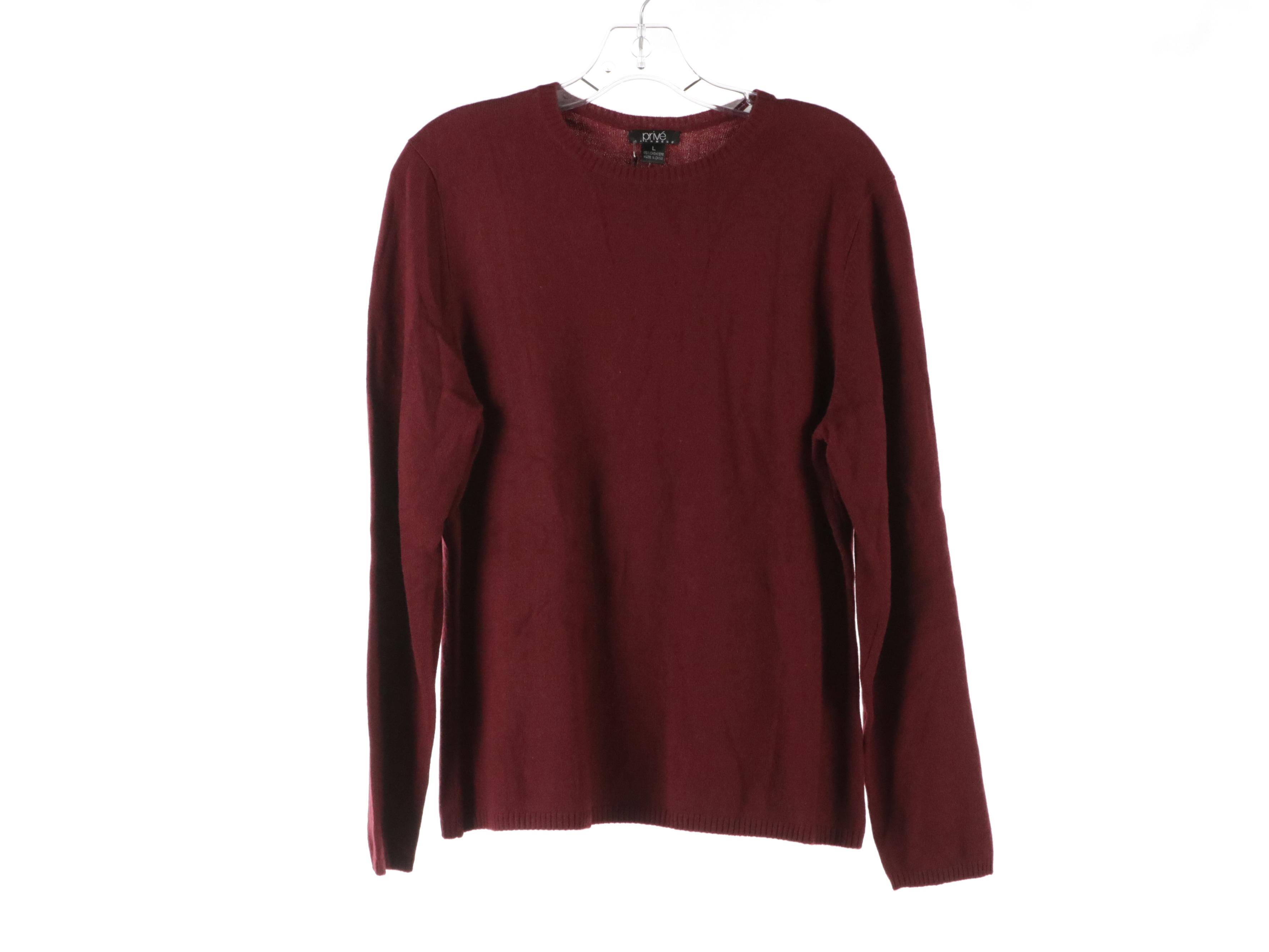 Privé Knit Cashmere Sweaters, Jones New York V-Neck Sweater, and More Sweaters