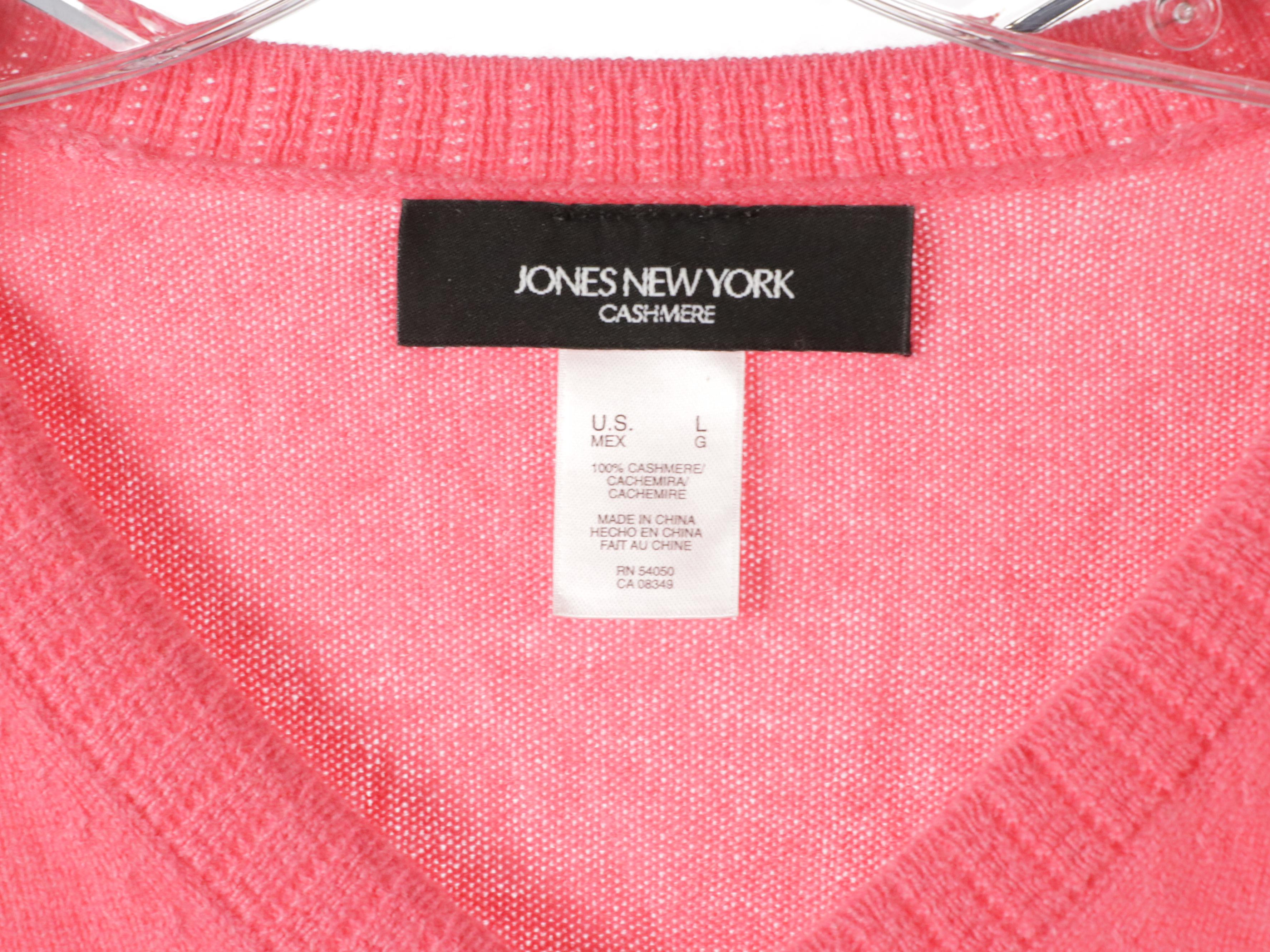 Privé Knit Cashmere Sweaters, Jones New York V-Neck Sweater, and More Sweaters