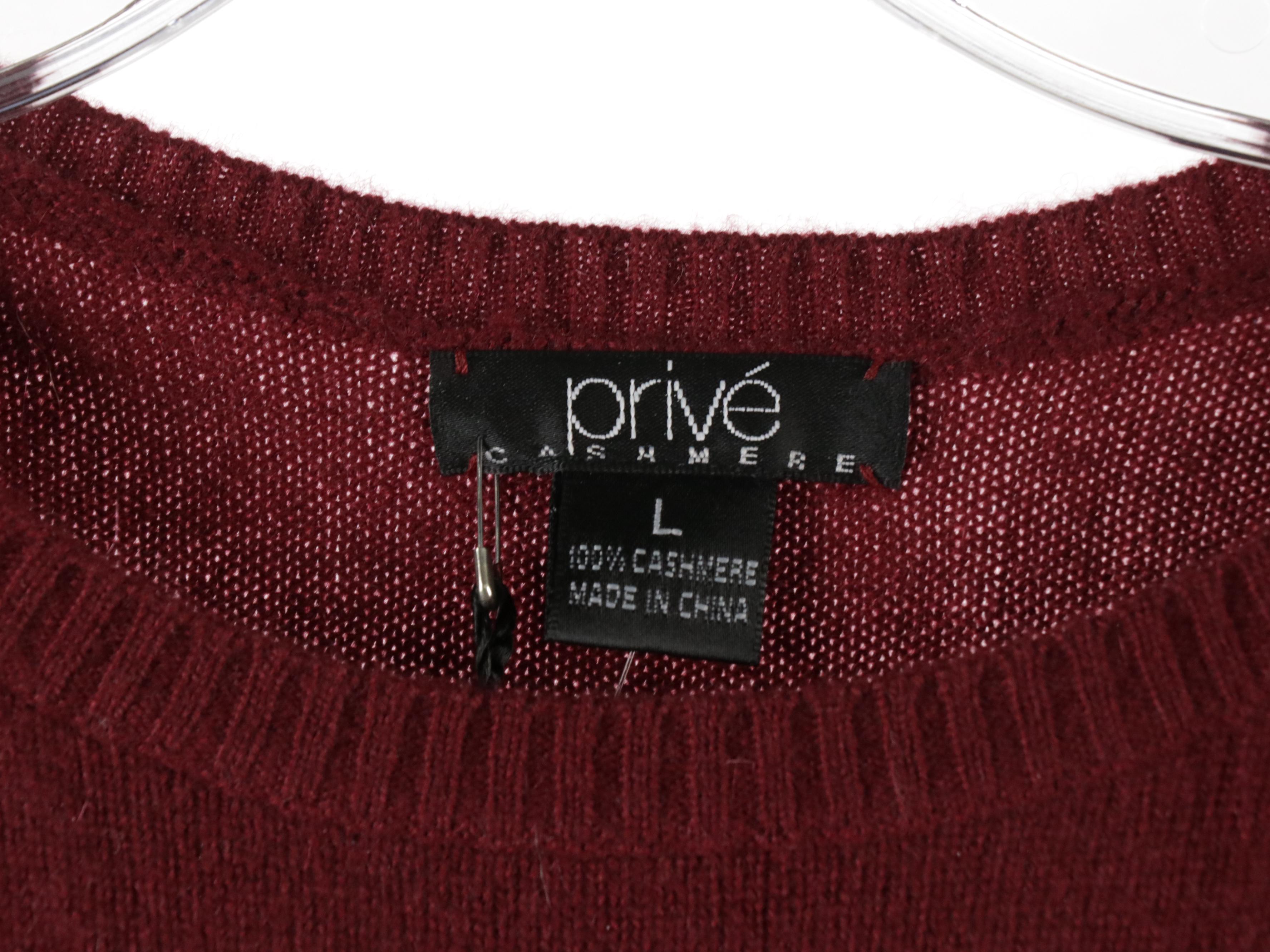Privé Knit Cashmere Sweaters, Jones New York V-Neck Sweater, and More Sweaters