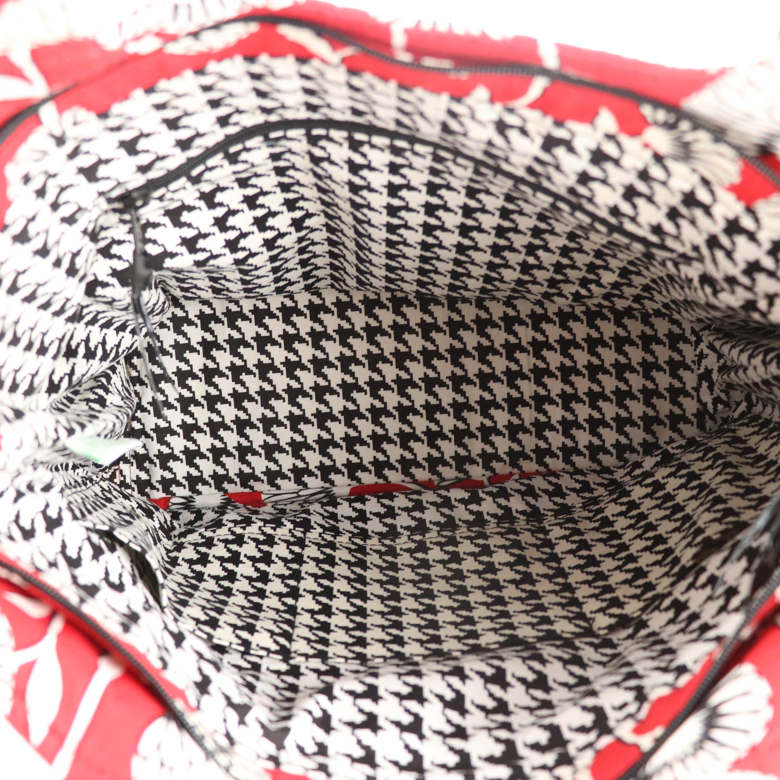 Vera Bradley "Deco Daisy" Side Pocket Shoulder Bag and "Purple Punch" Tote