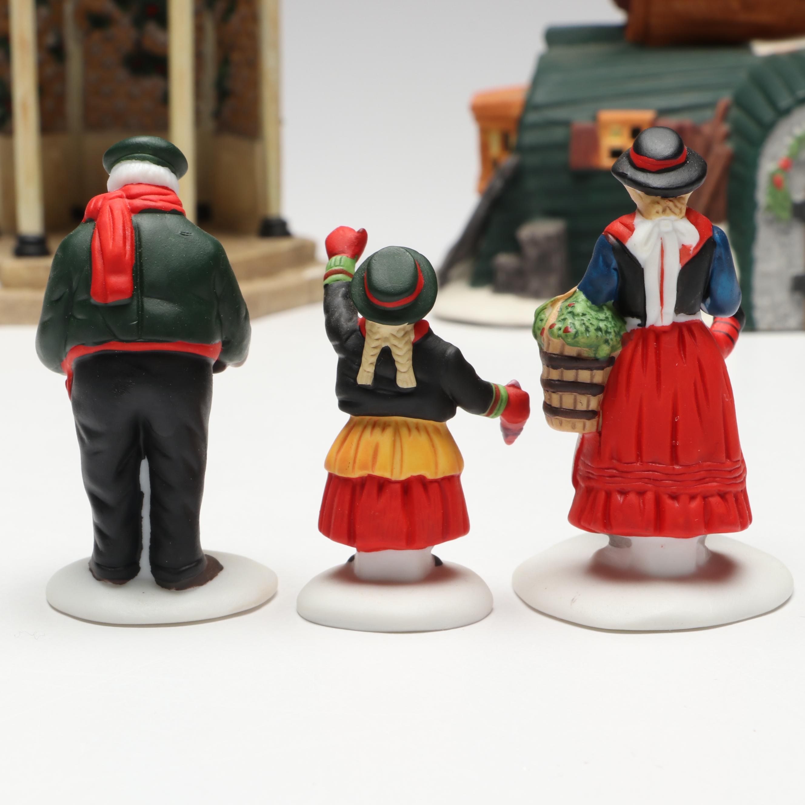 Department 56 Christmas Village Buildings and Figures with Ornaments