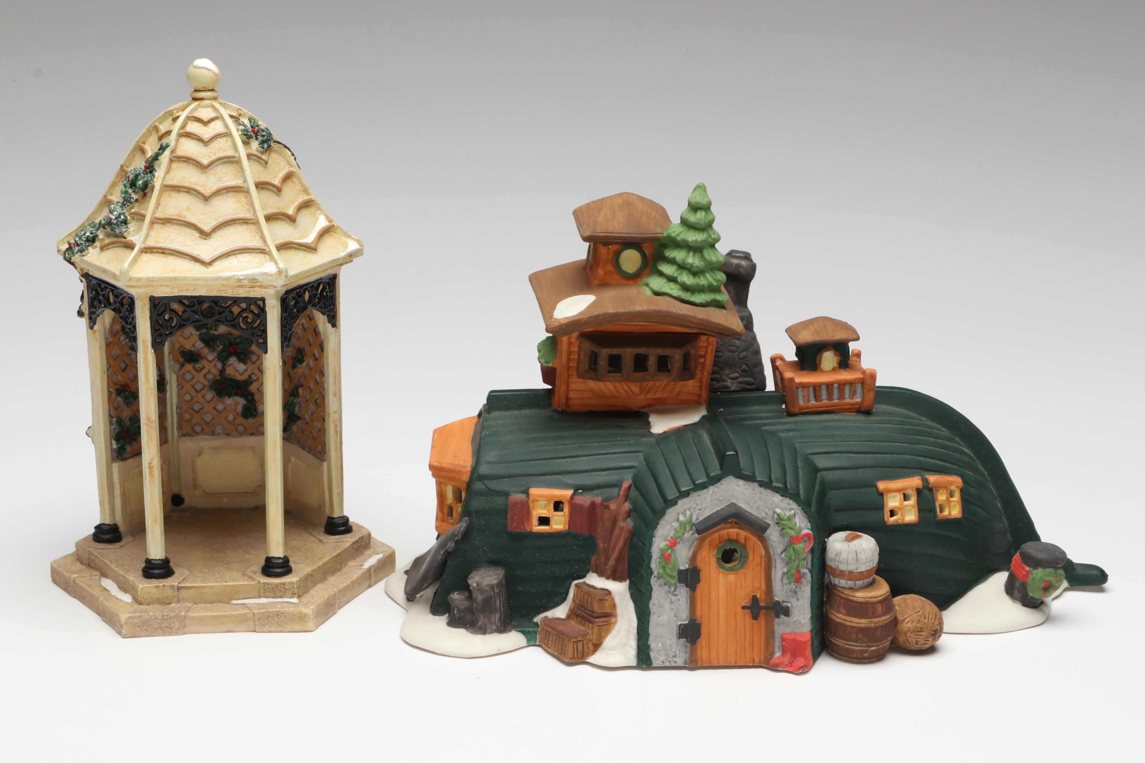 Department 56 Christmas Village Buildings and Figures with Ornaments