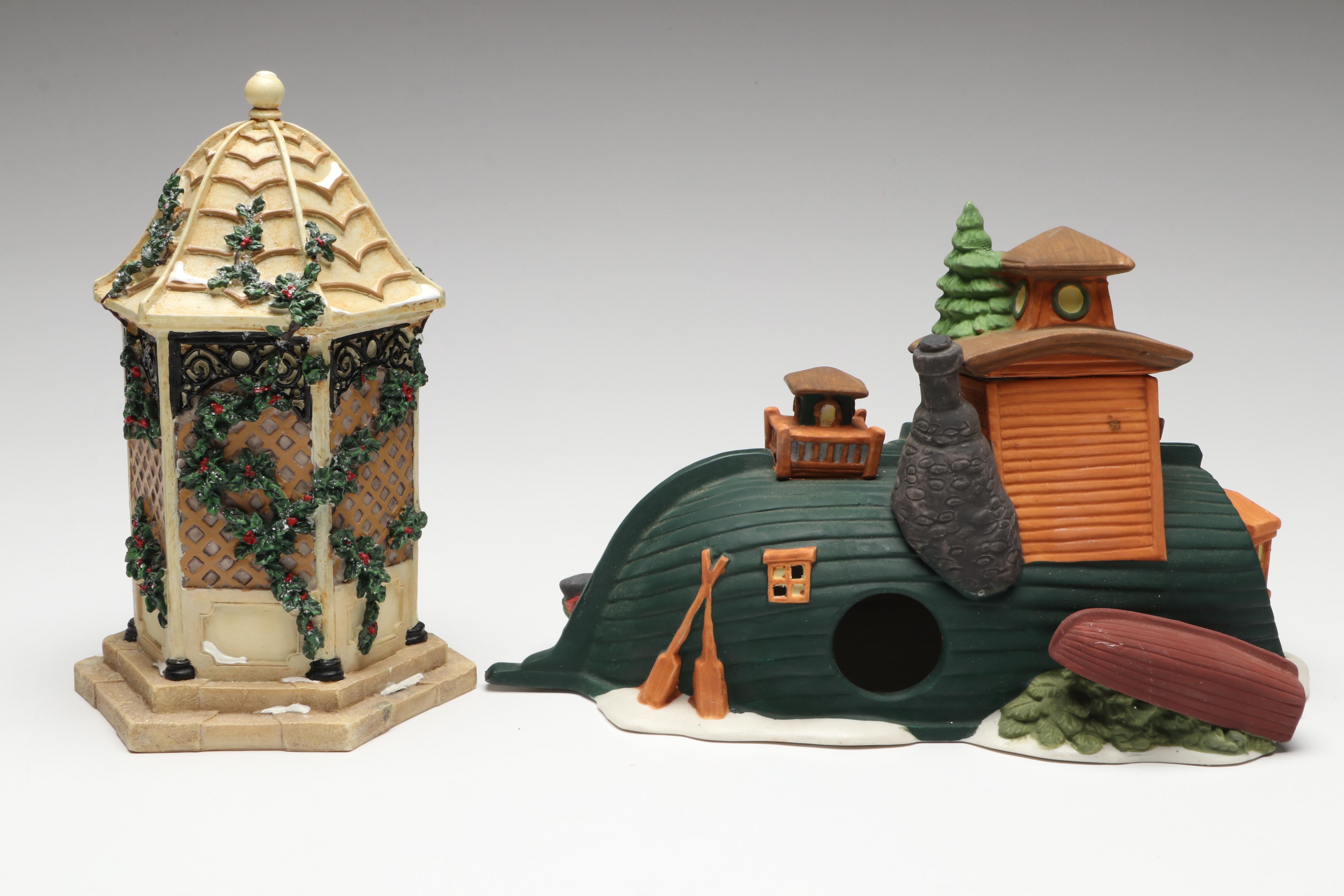 Department 56 Christmas Village Buildings and Figures with Ornaments