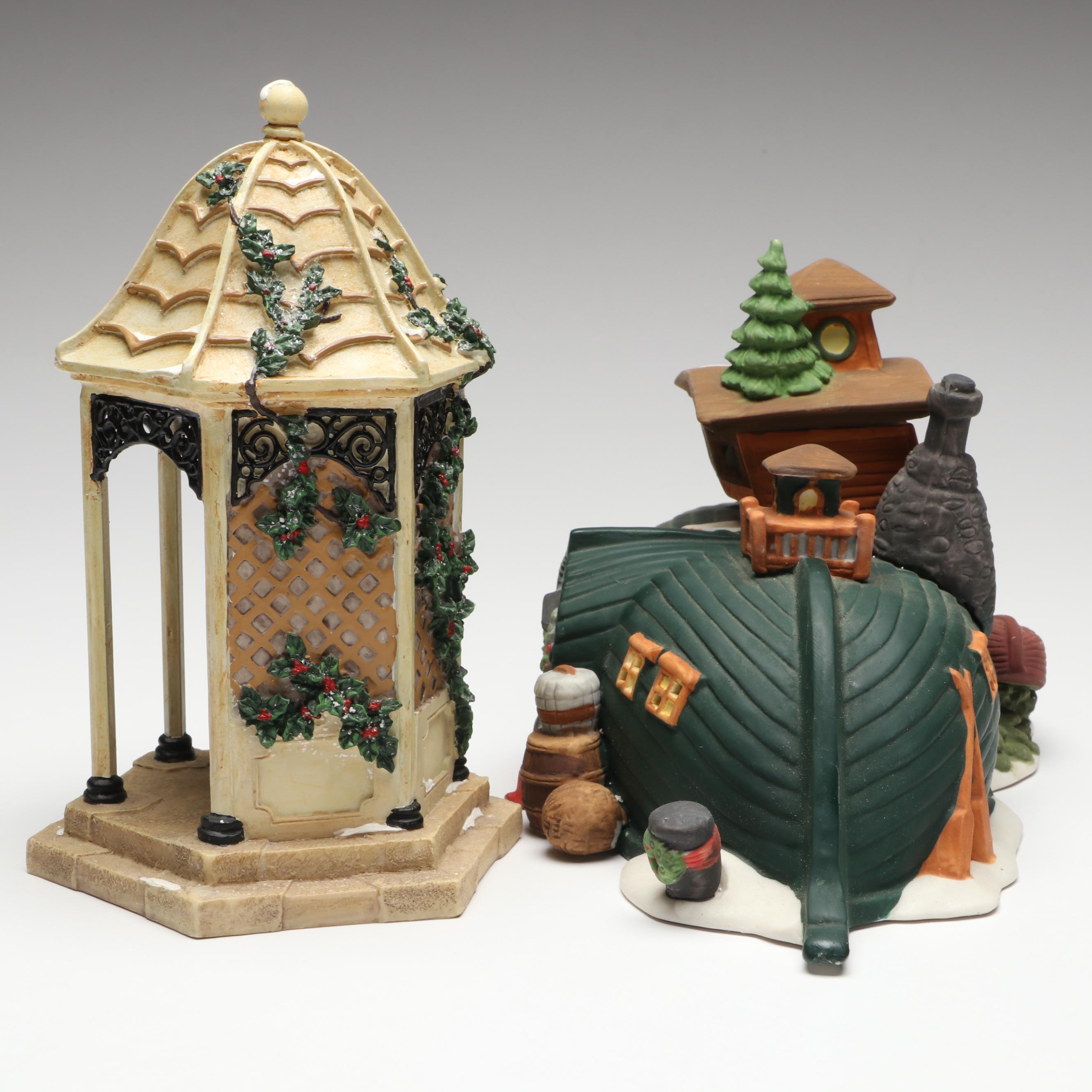 Department 56 Christmas Village Buildings and Figures with Ornaments