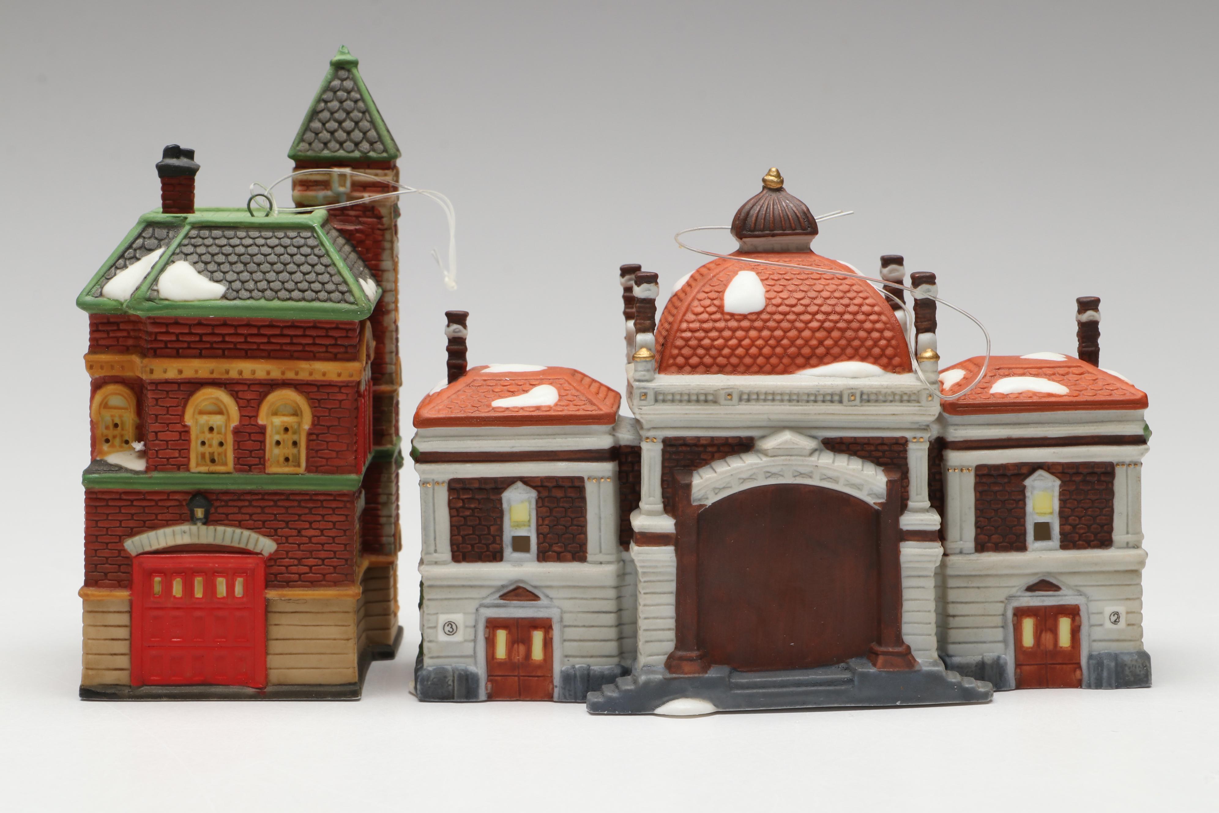 Department 56 Christmas Village Buildings and Figures with Ornaments