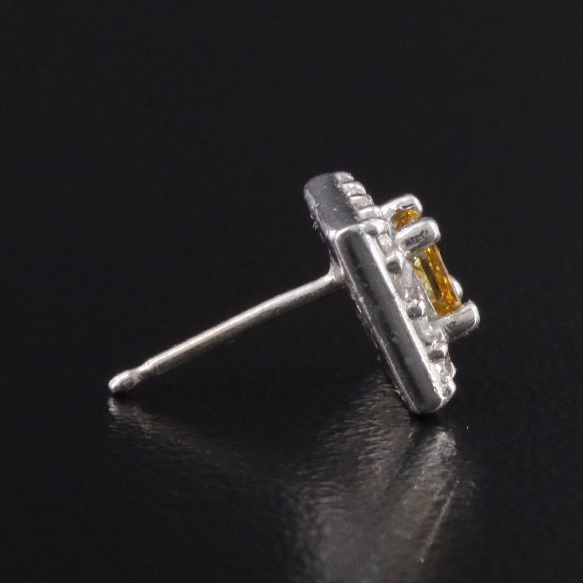 14K Sapphire and Diamond Earrings