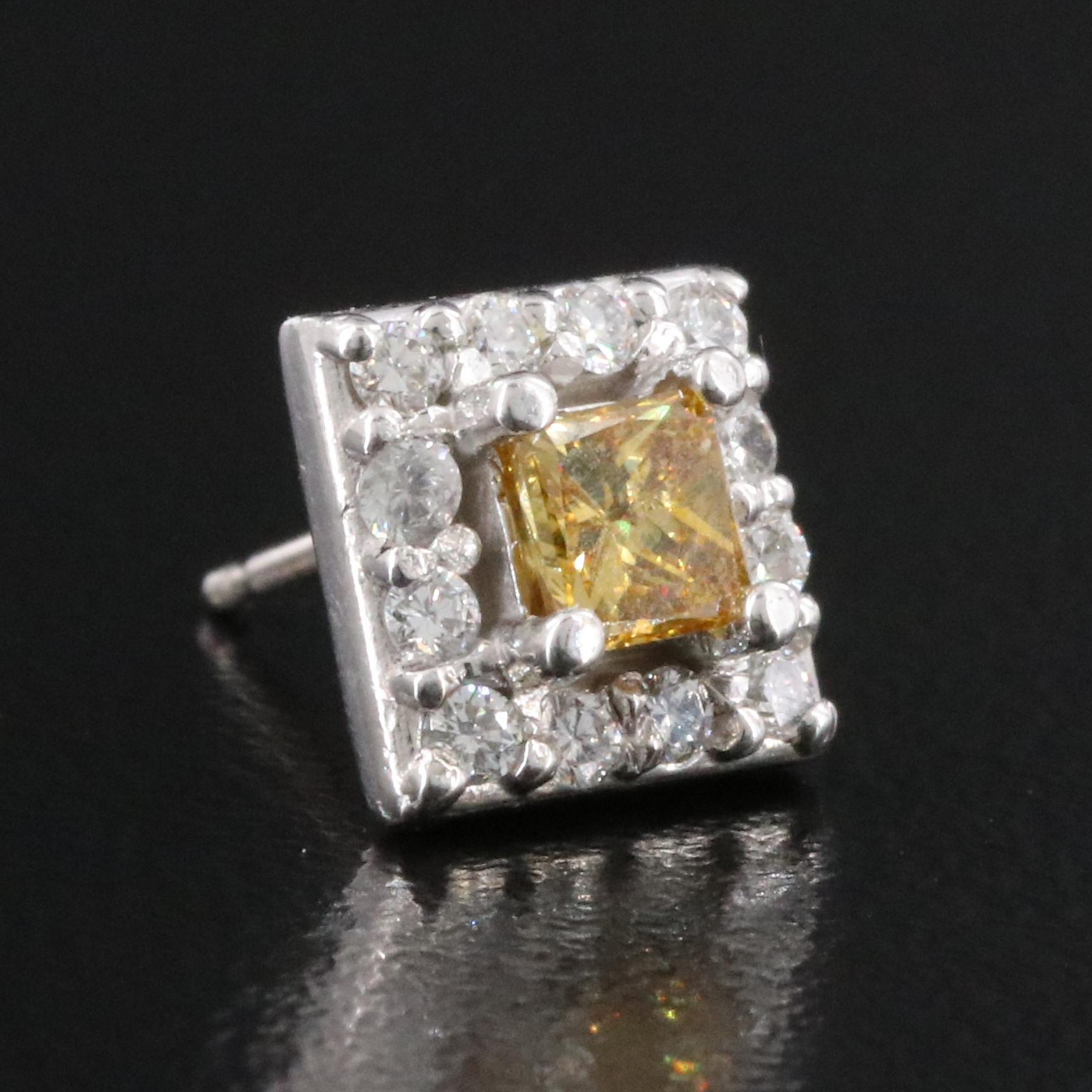 14K Sapphire and Diamond Earrings