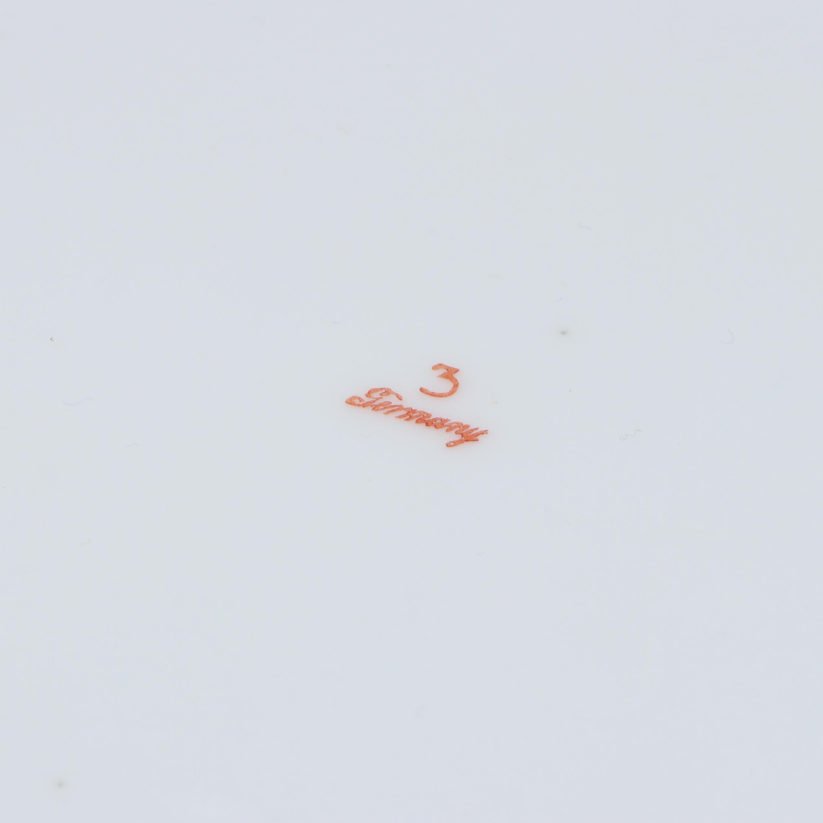 Three Crown, Old Abbey Limoges and More Floral Gilt Plates, 20th Century