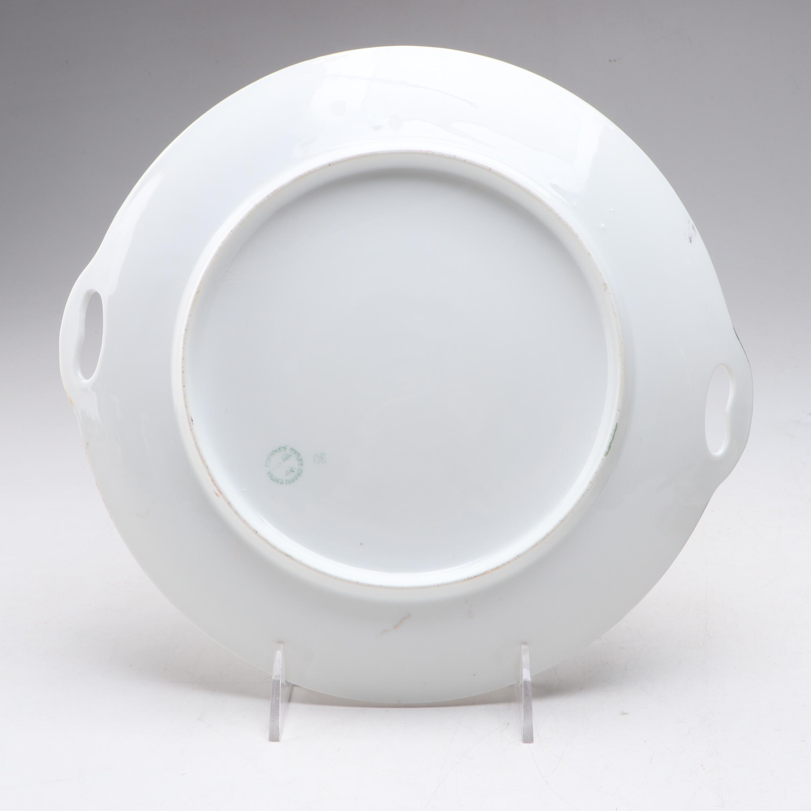 Three Crown, Old Abbey Limoges and More Floral Gilt Plates, 20th Century