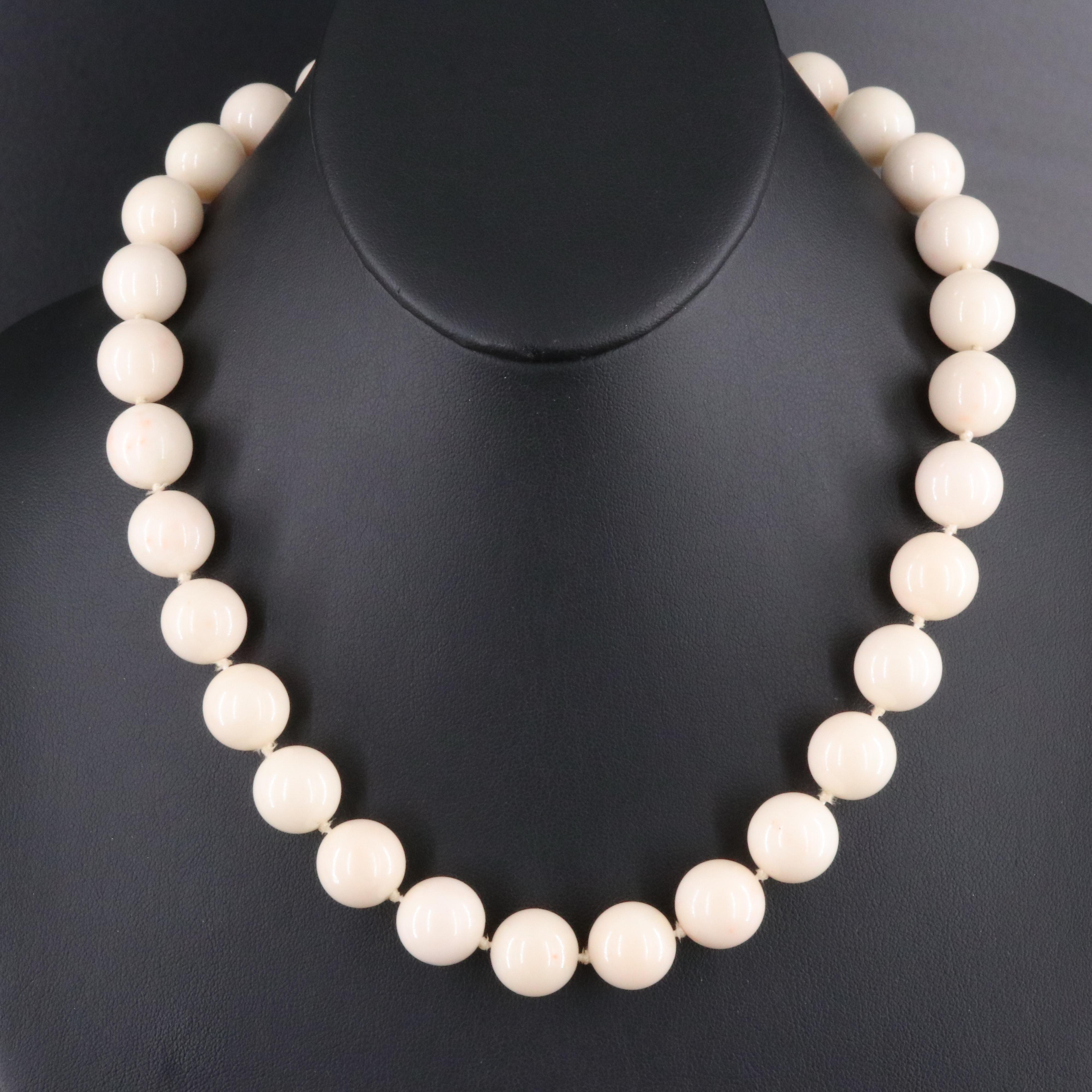 Coral Necklace with 14K Longevity Clasp