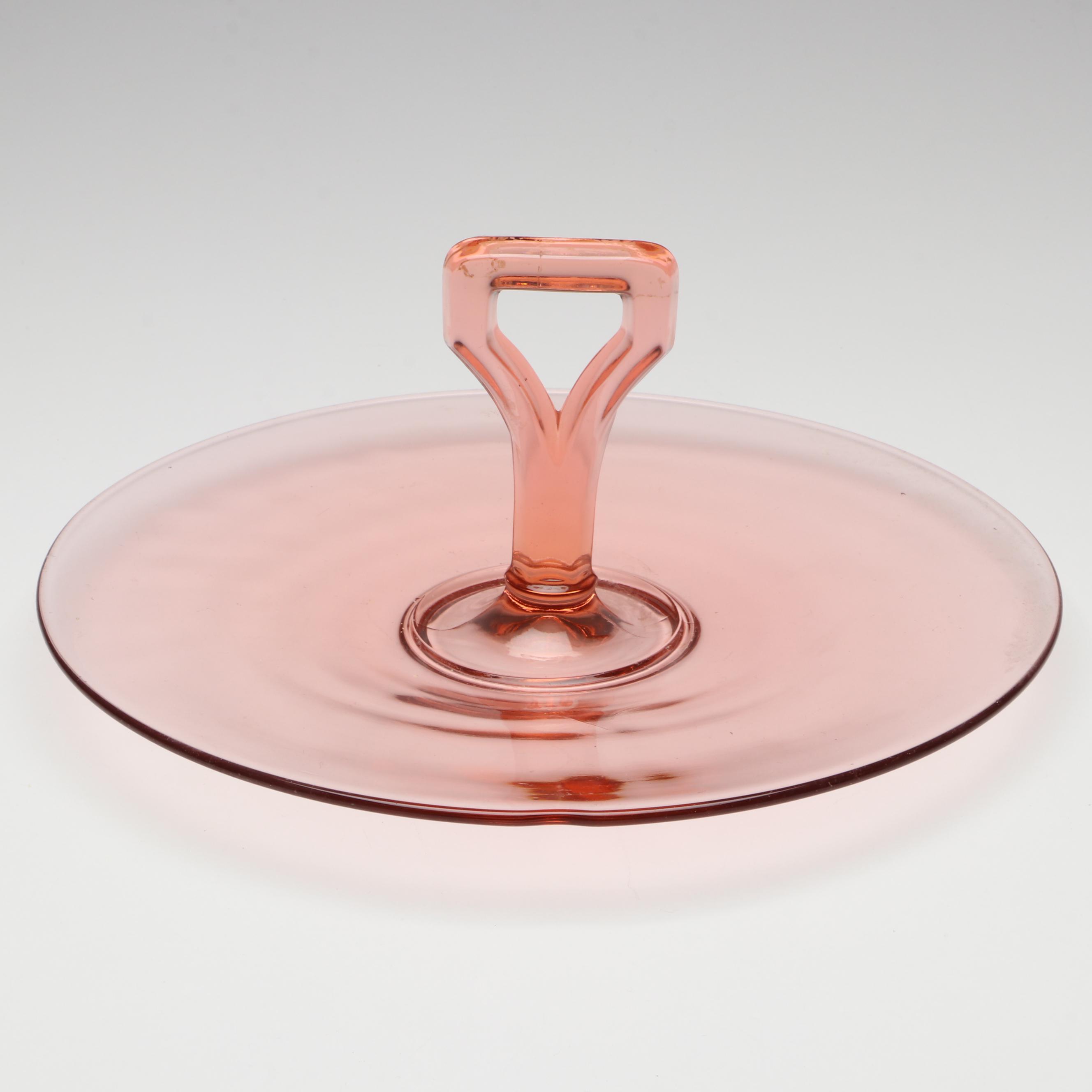 Anchor Hocking Gilt Milk Glass Serveware with Depression Glass Tray and Pitcher