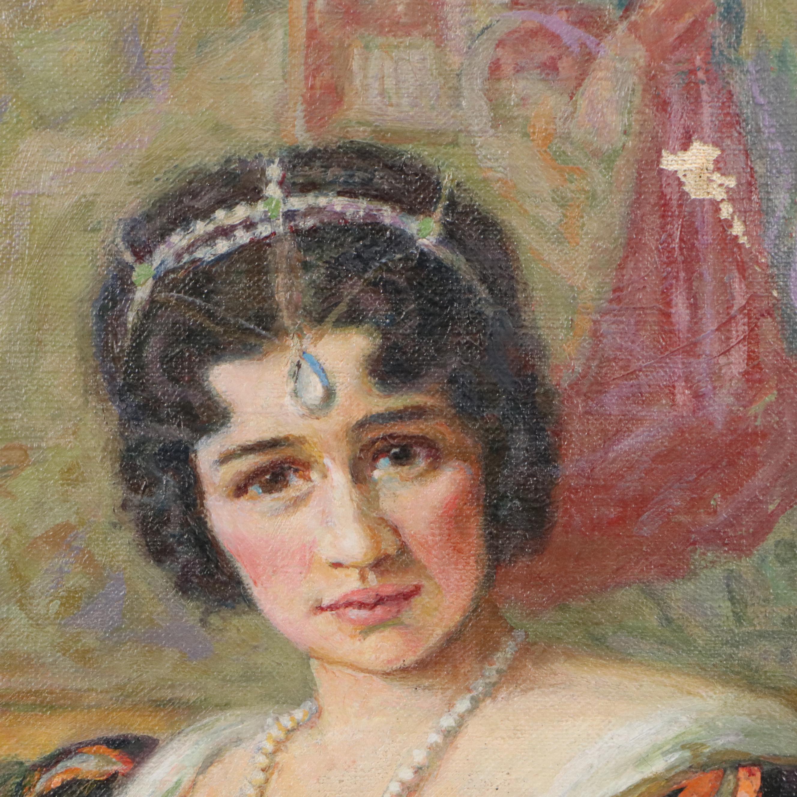 Ilo Huber Oil Painting "Pianist," Circa 1930