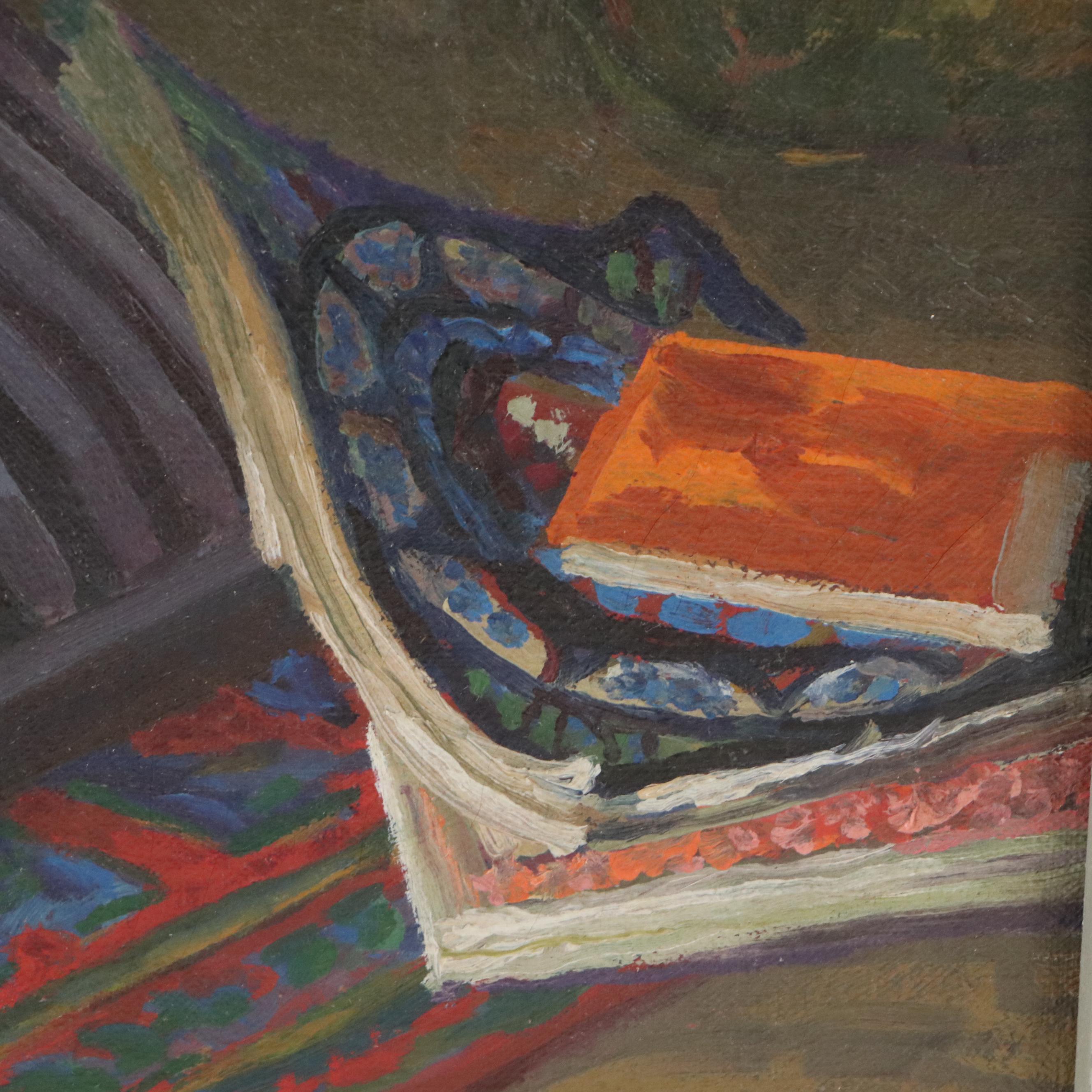 Ilo Huber Oil Painting "Pianist," Circa 1930