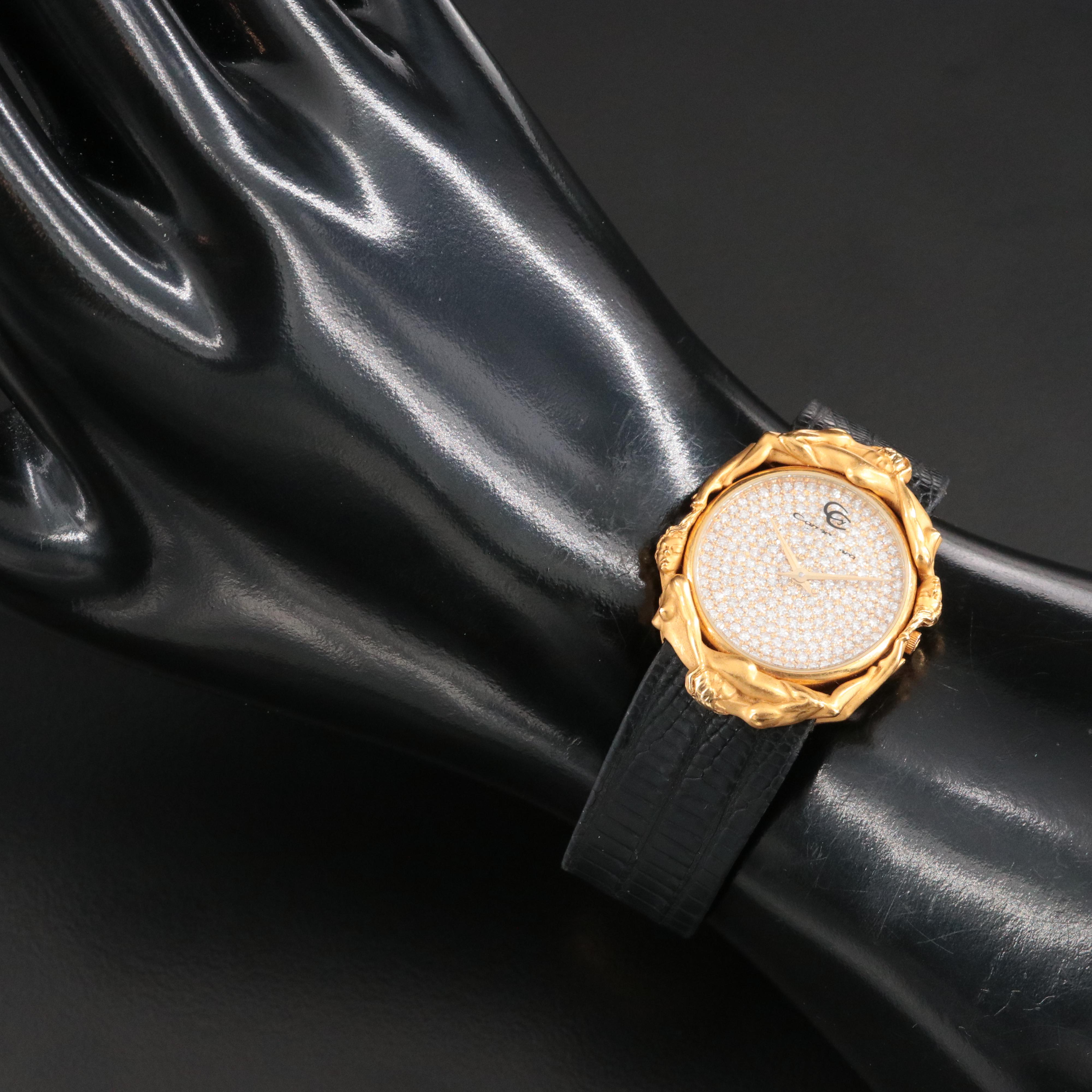 18K Carrera Y Carrera Adam and Eve Diamond Pavé Watch