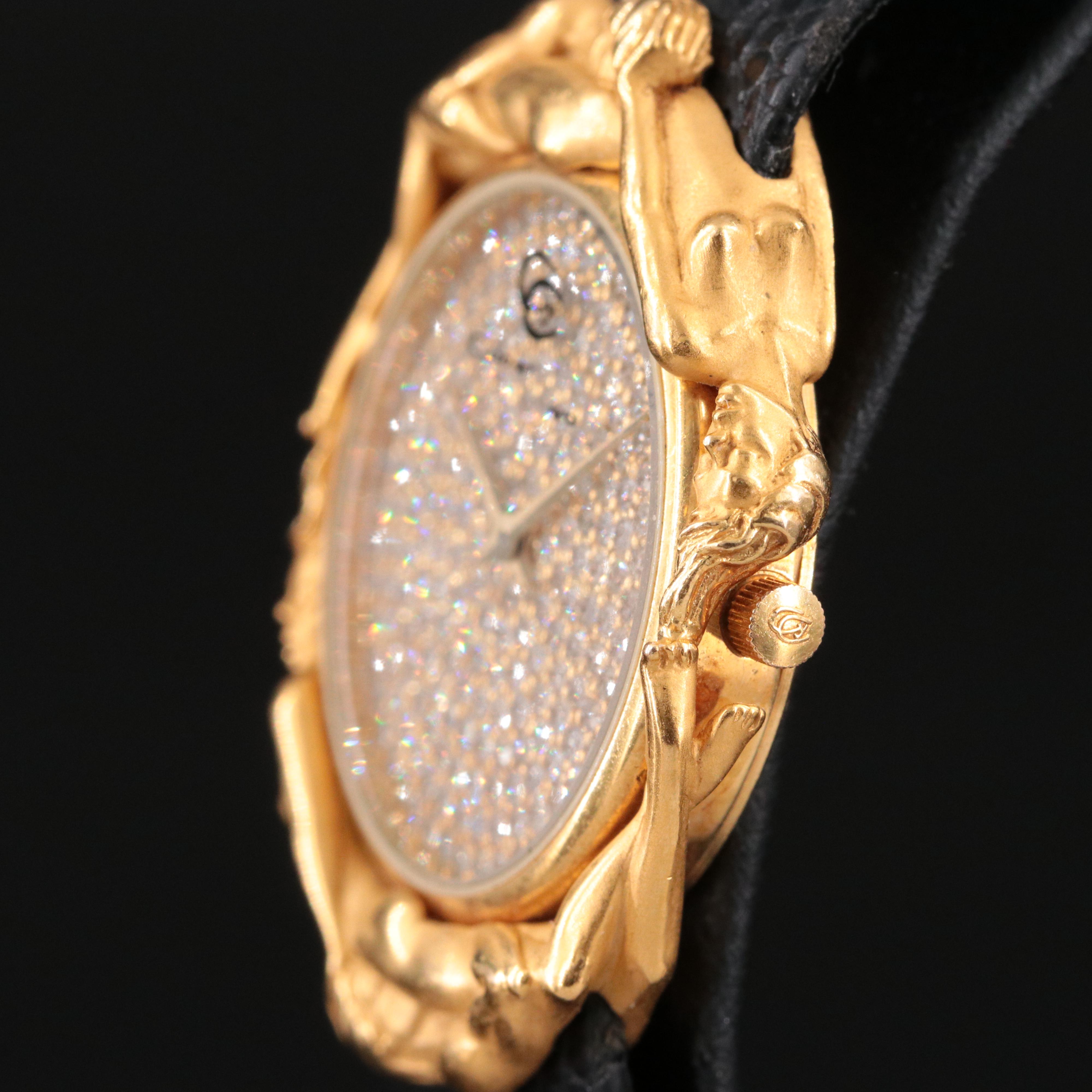 18K Carrera Y Carrera Adam and Eve Diamond Pavé Watch