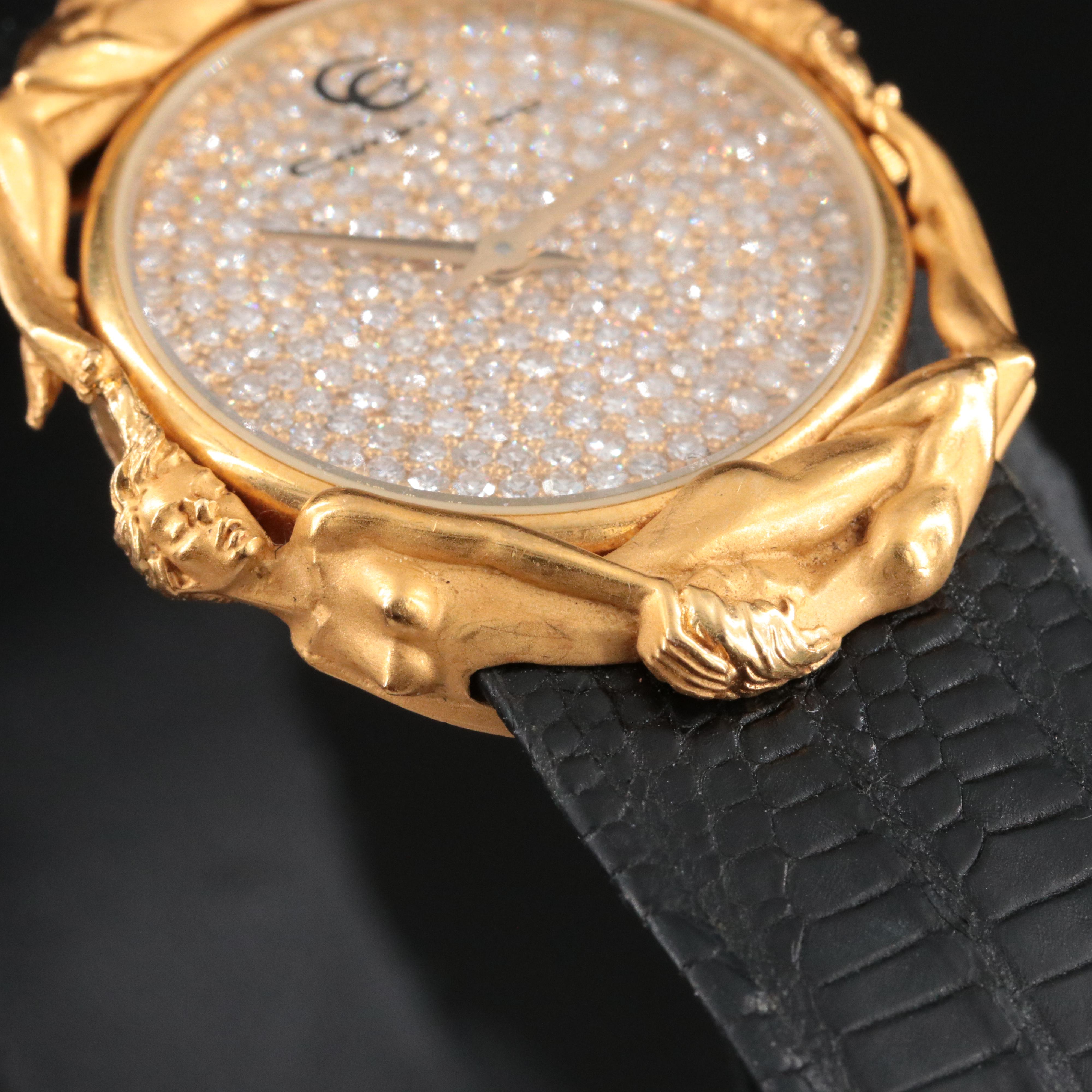 18K Carrera Y Carrera Adam and Eve Diamond Pavé Watch